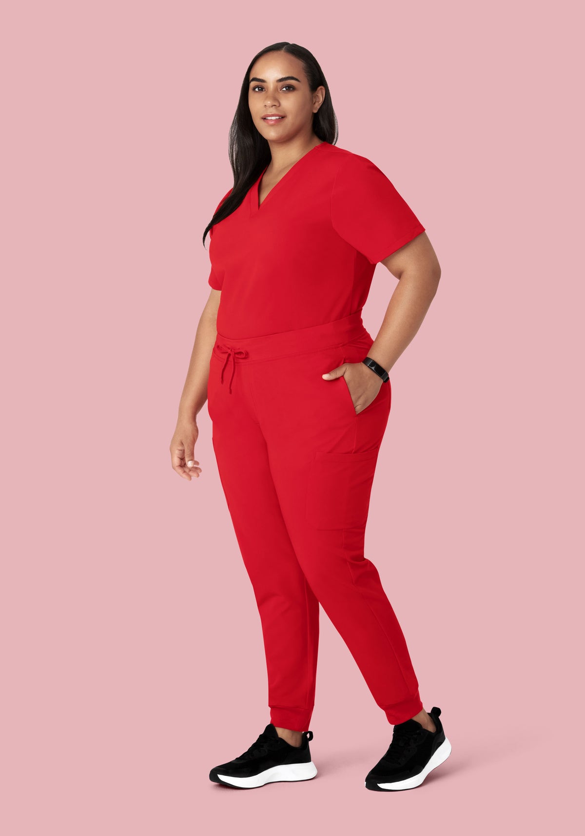 9 Pocket Joggers Poppy Red