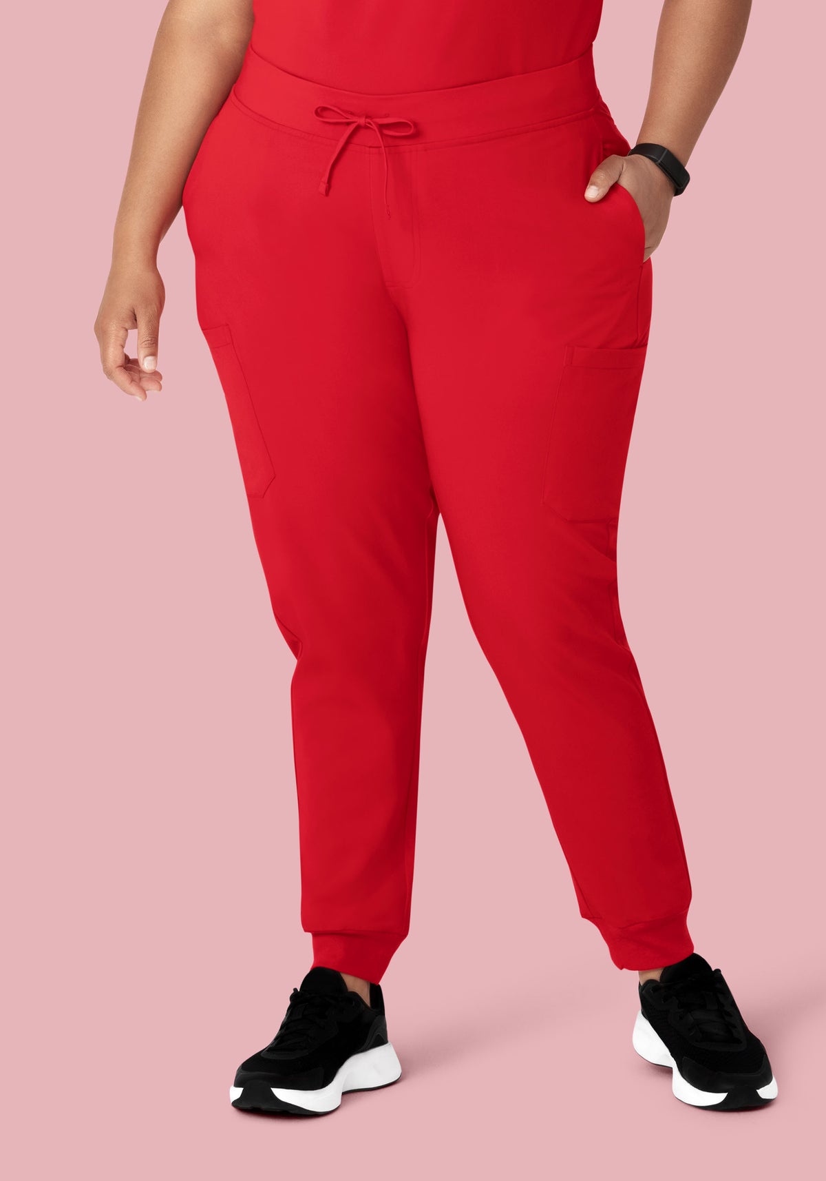 9 Pocket Joggers Poppy Red