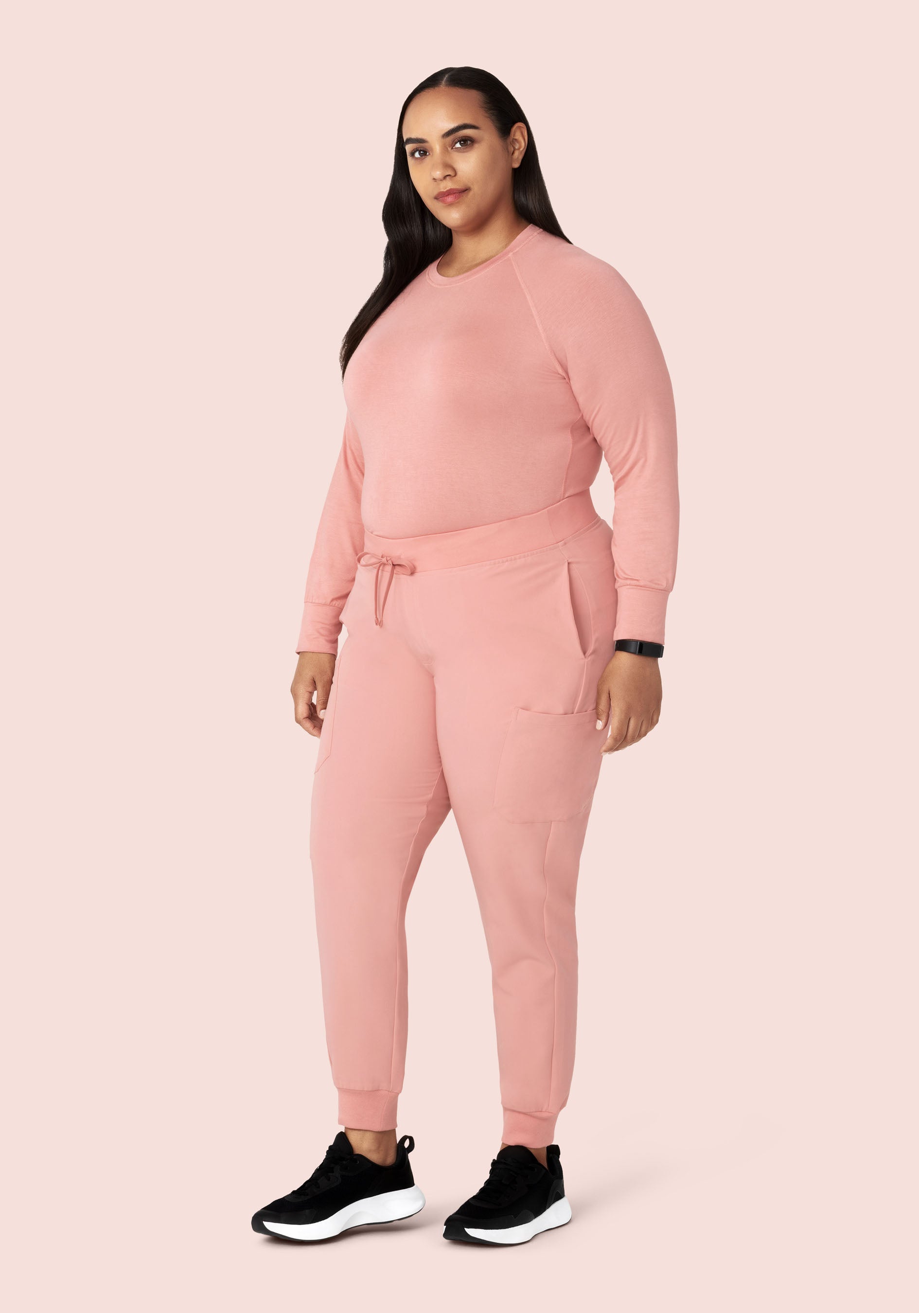 9 Pocket Joggers Dusty Pink
