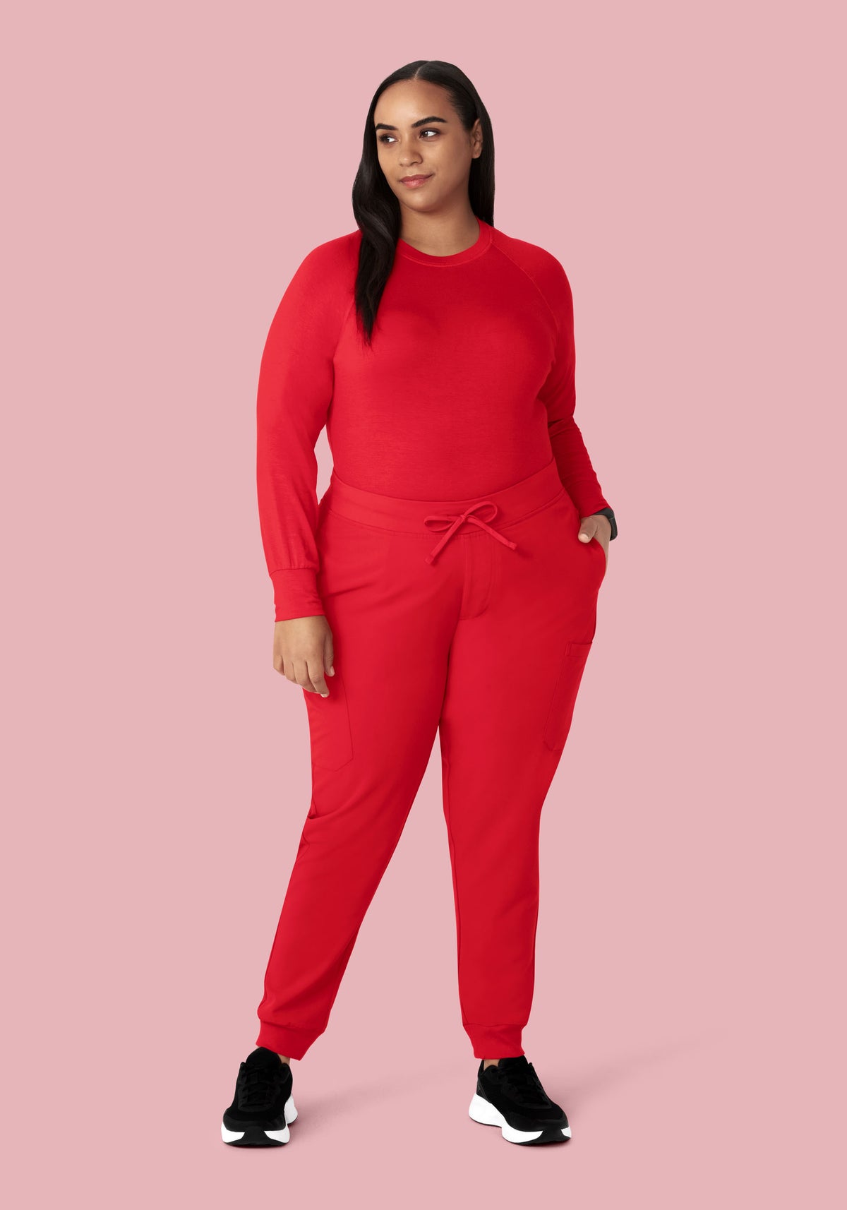 9 Pocket Joggers Poppy Red