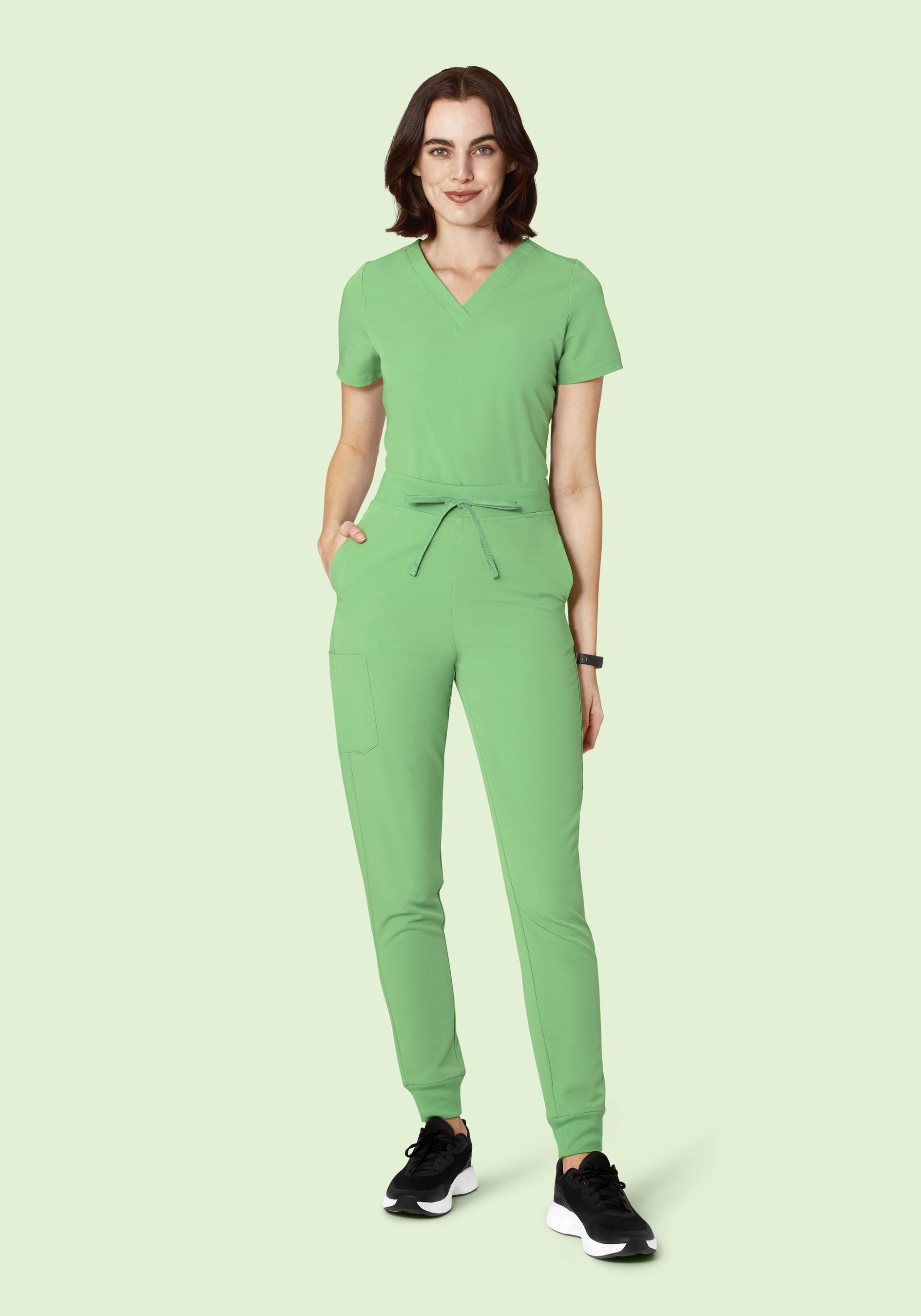 High Waisted Joggers Aloe