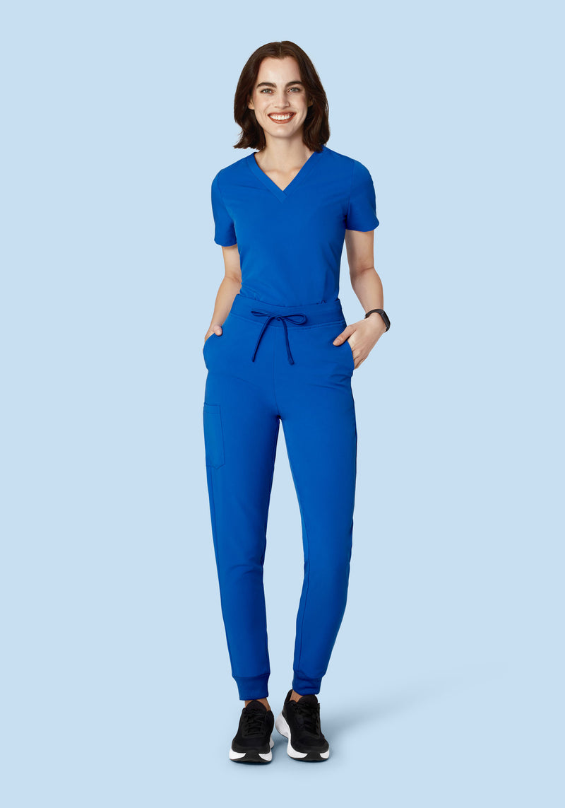 High Waisted Joggers Cobalt