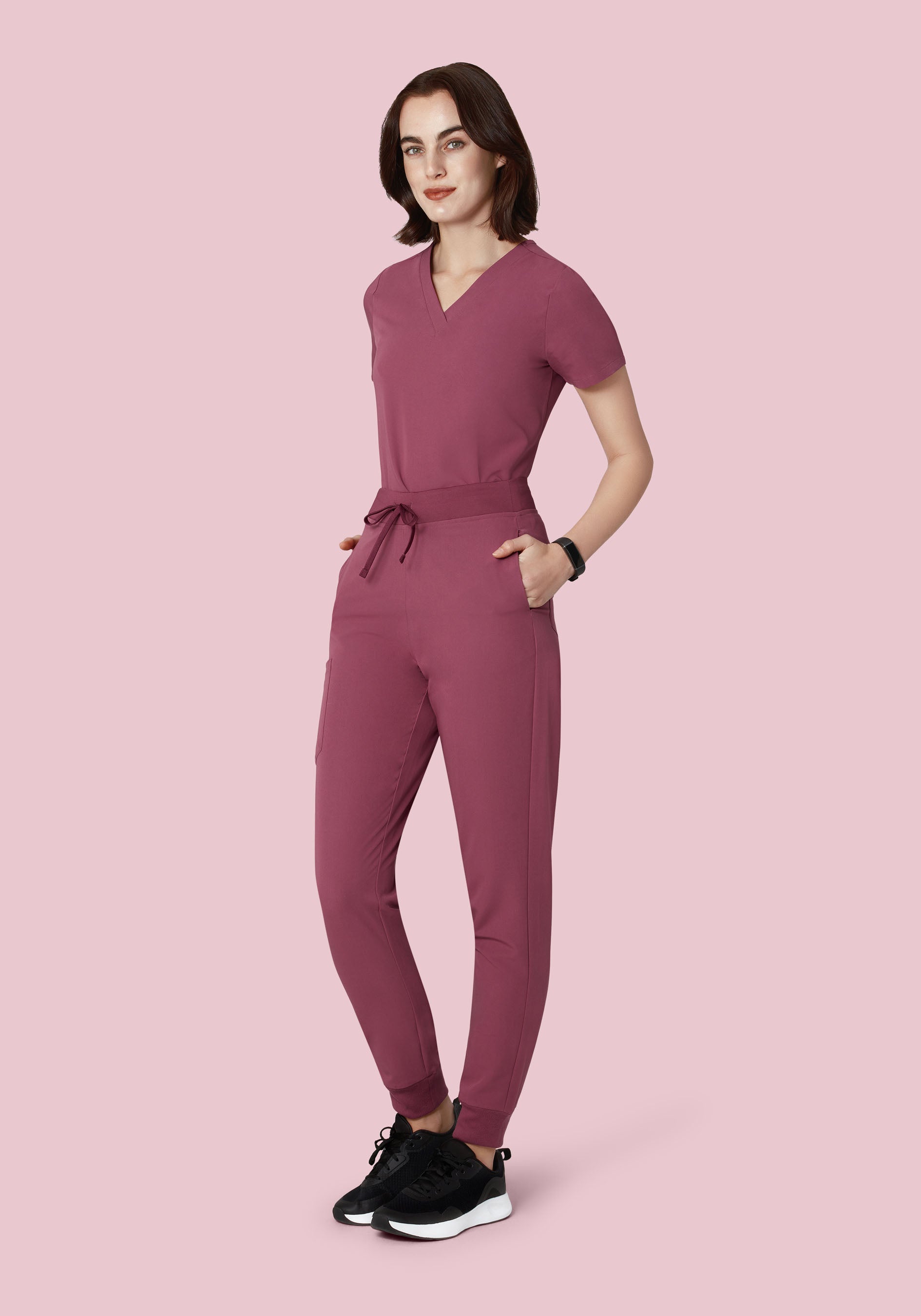 6 Pocket Top Deep Mauve