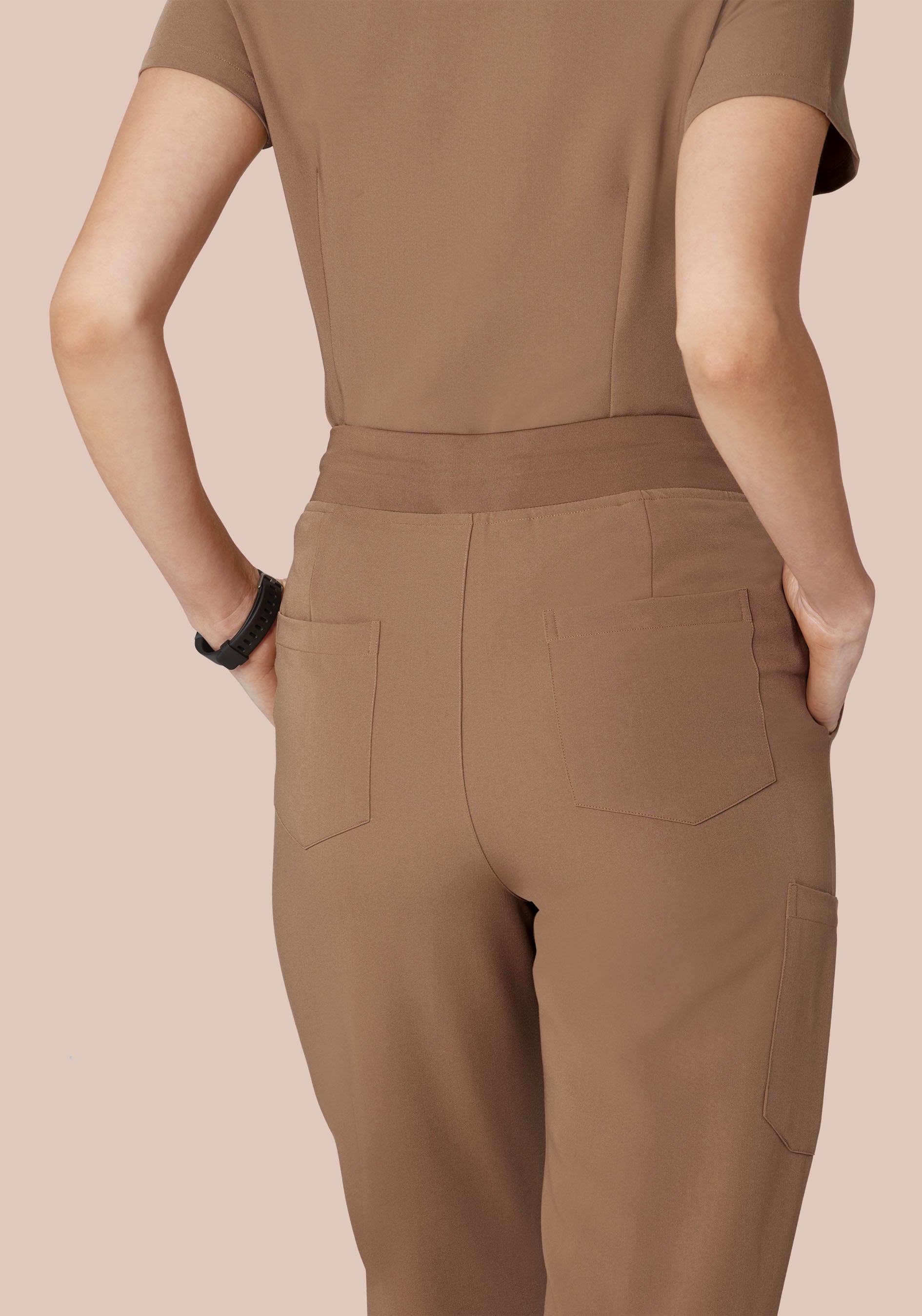 High Waisted Joggers Mocha