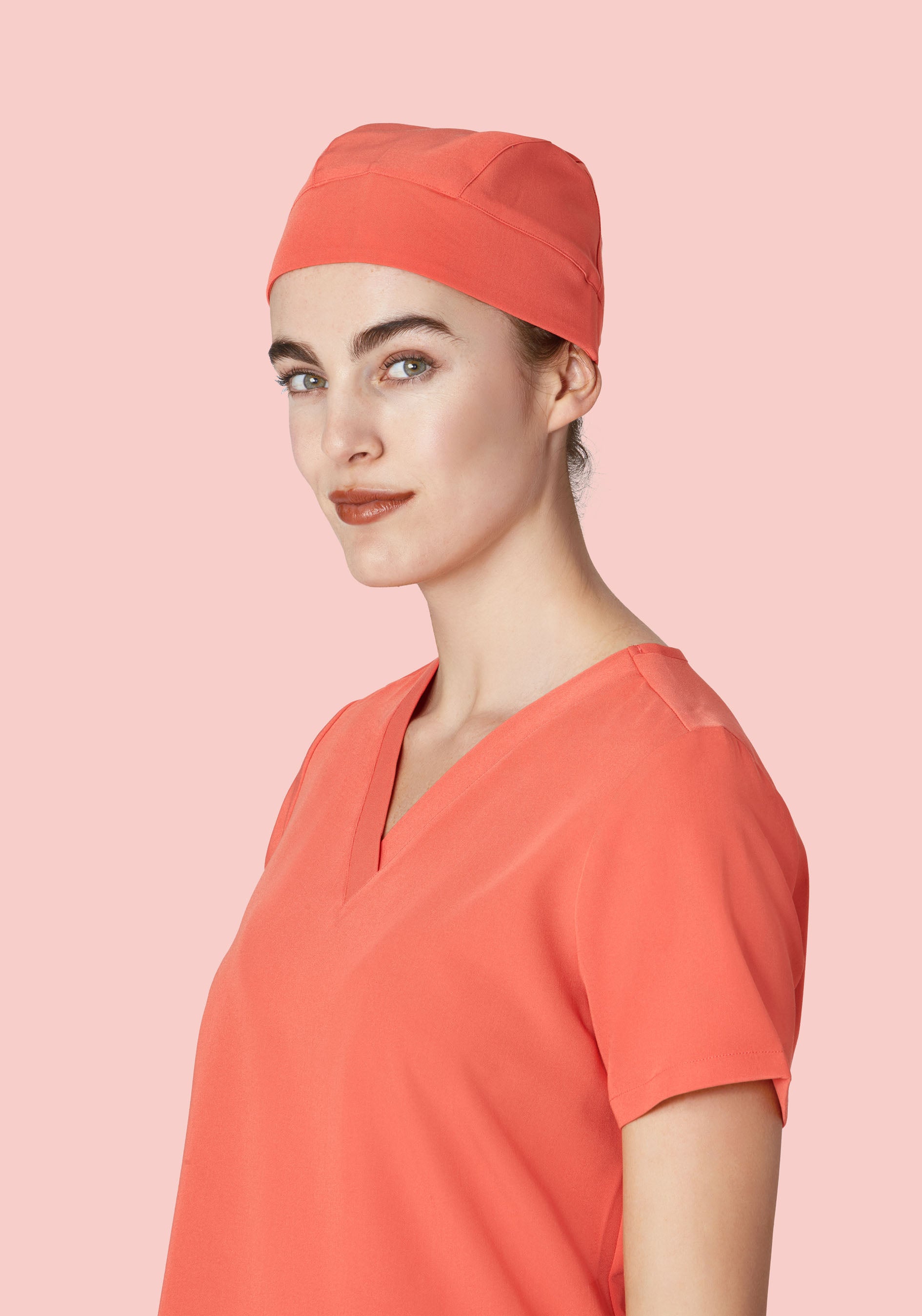 Contemporary Scrub Cap Coral