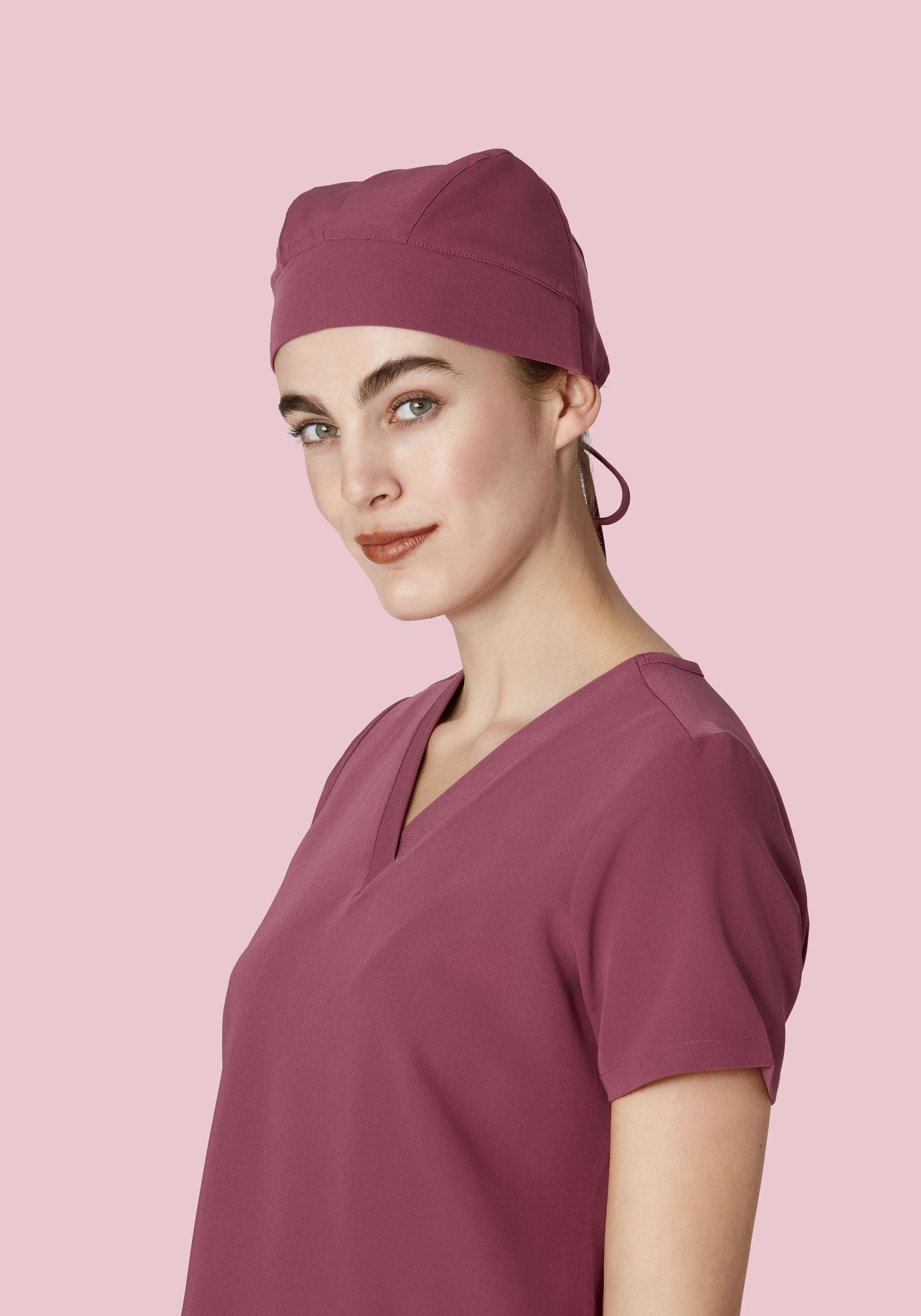 Contemporary Scrub Cap Deep Mauve