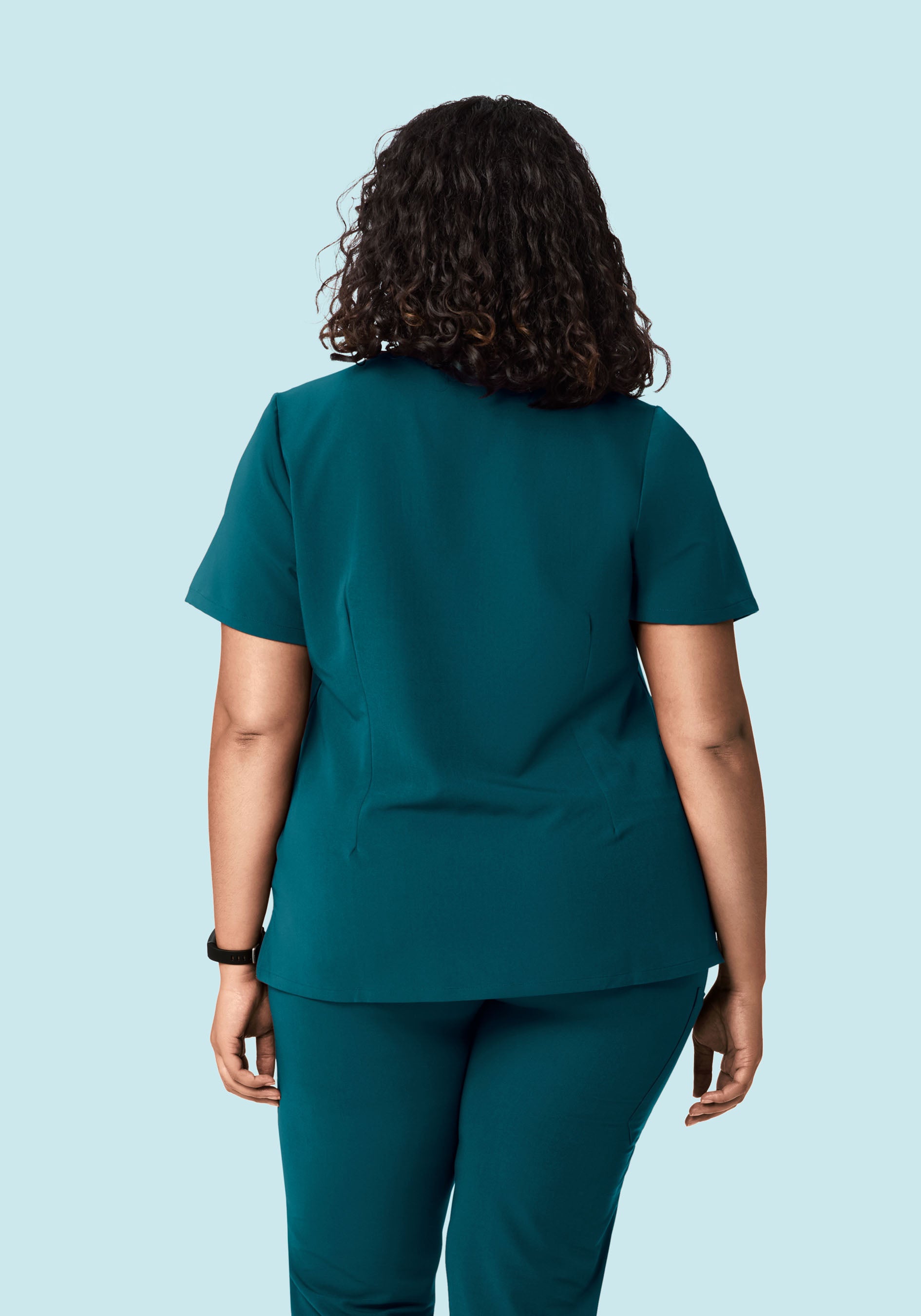 6 Pocket Top Caribbean Blue