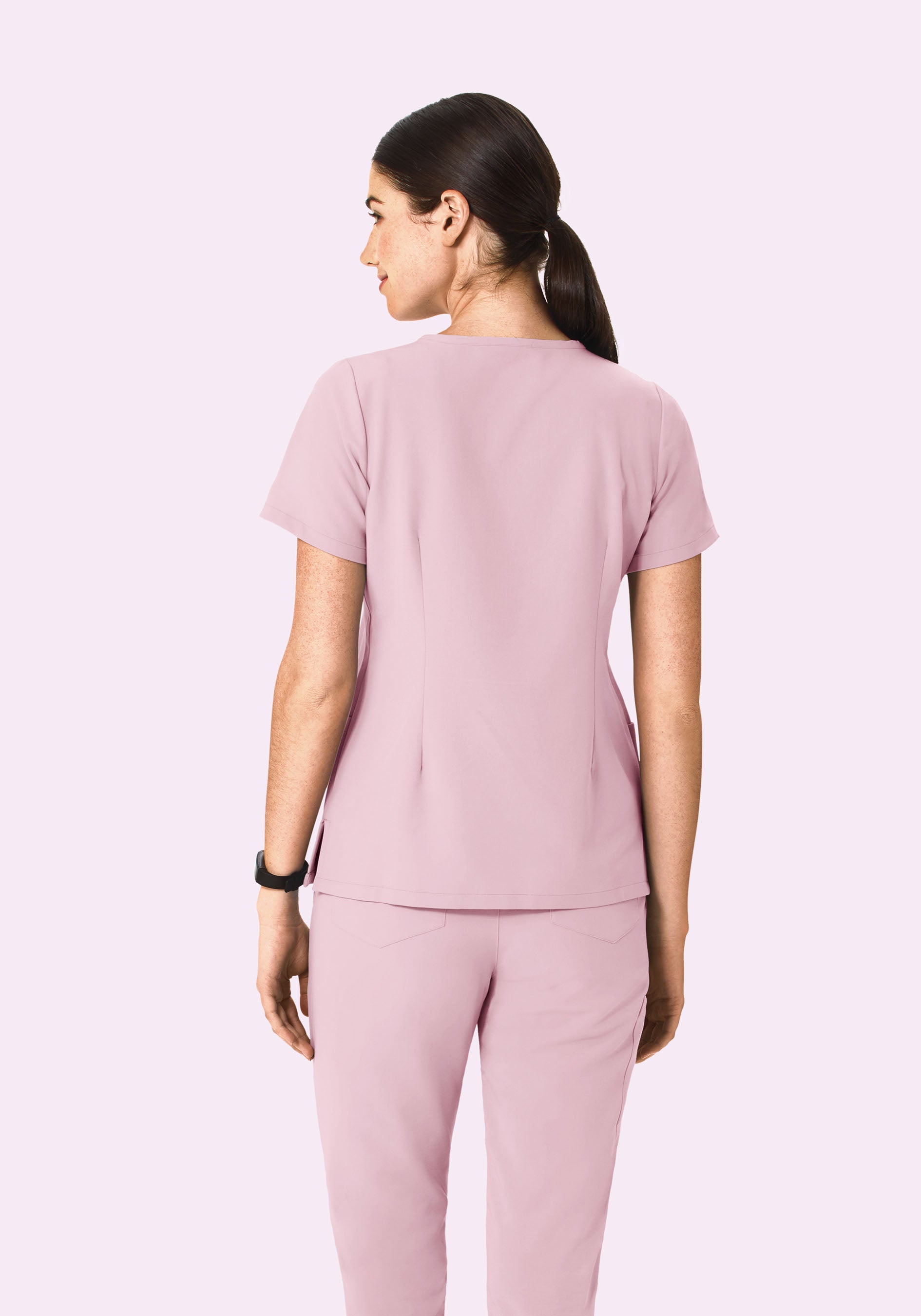 6 Pocket Top Pink Pearl