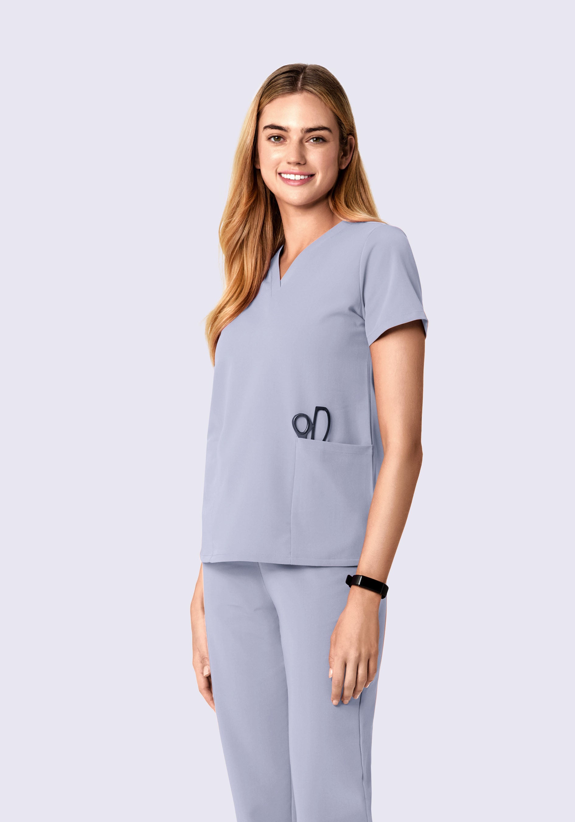 6 Pocket Top Wisteria