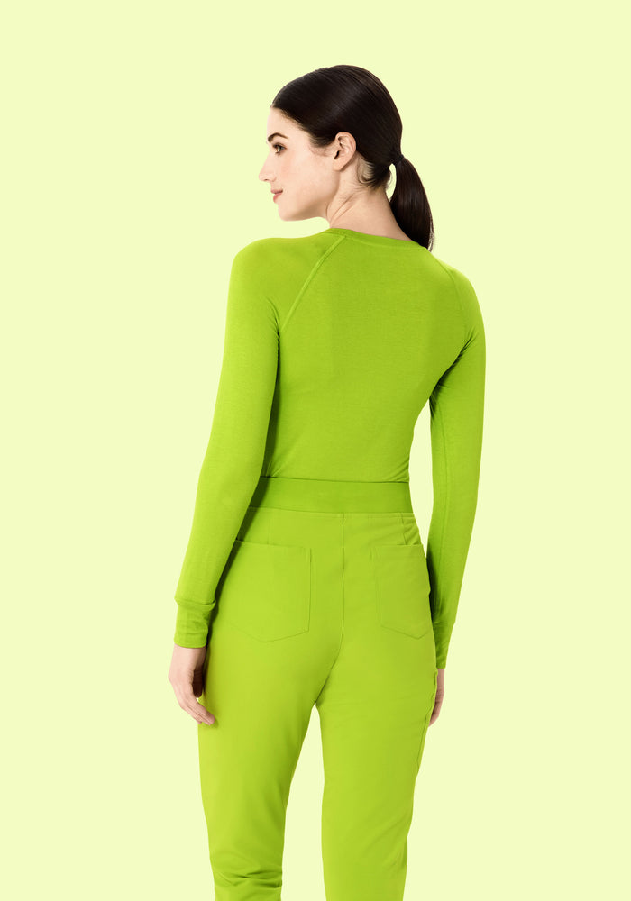 Women's Underscrub Base Layer Scrub Top - Apple Green | Mandala Scrubs