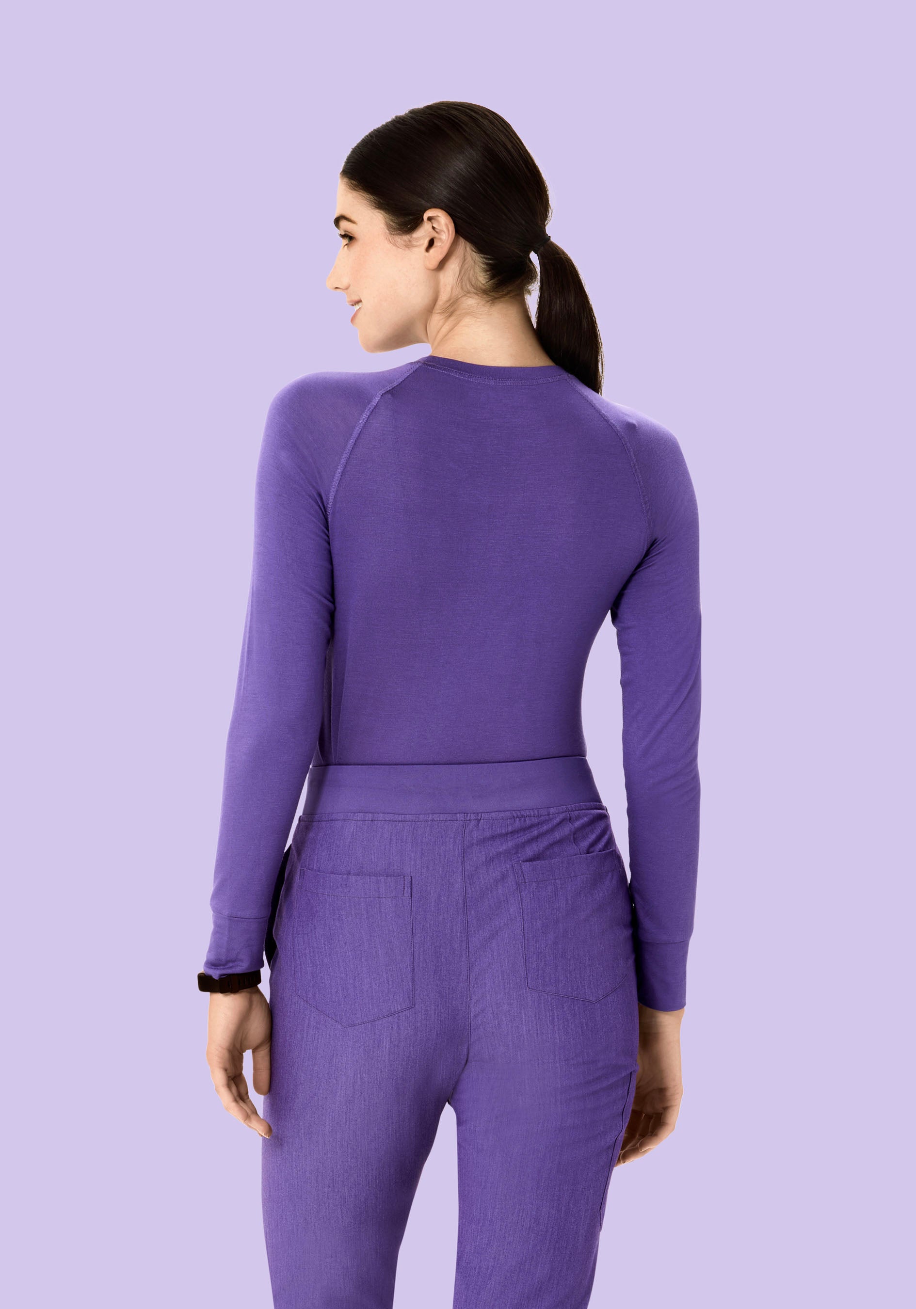 Women's Underscrubs Heather Grape