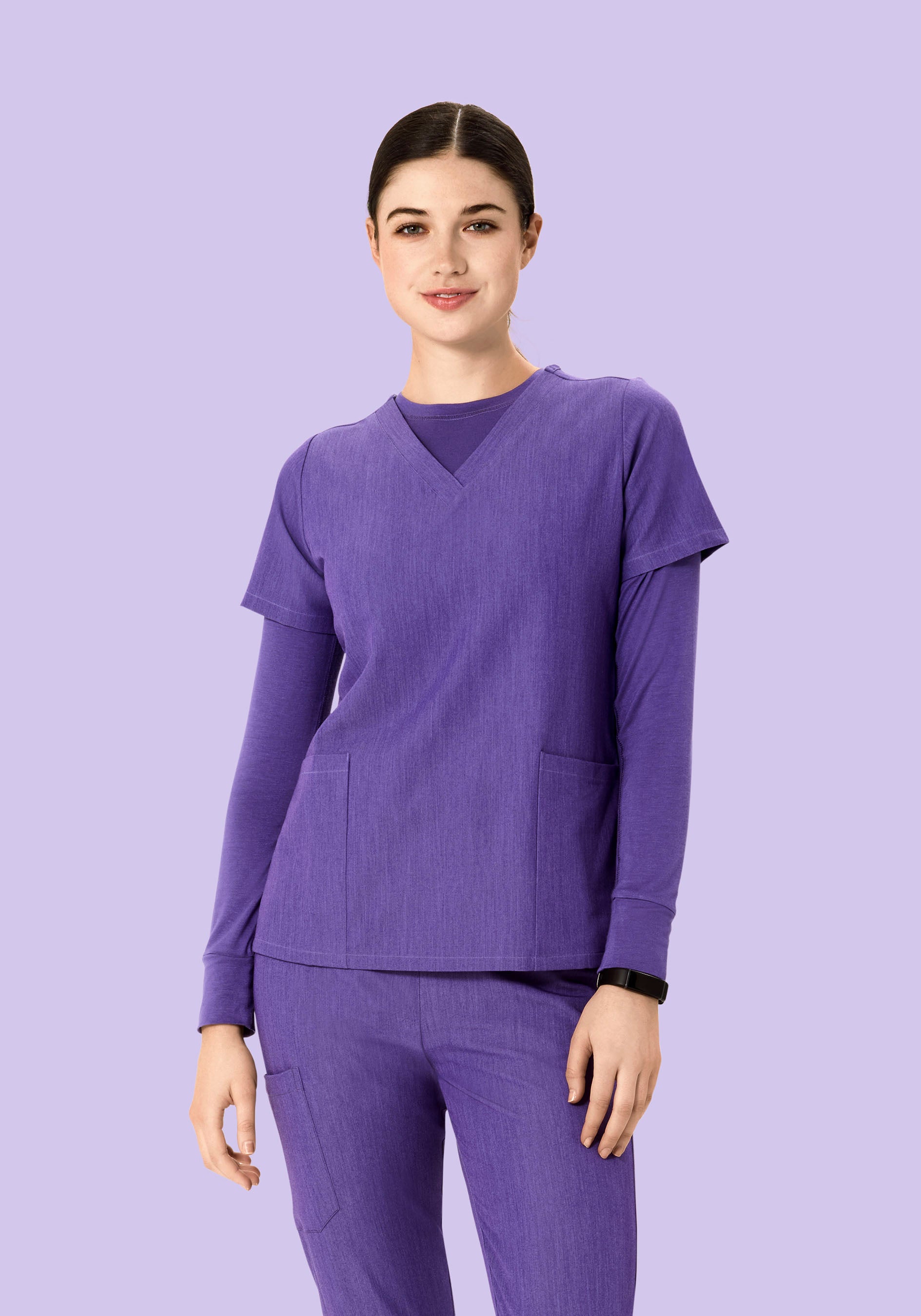 Women's Underscrubs Heather Grape