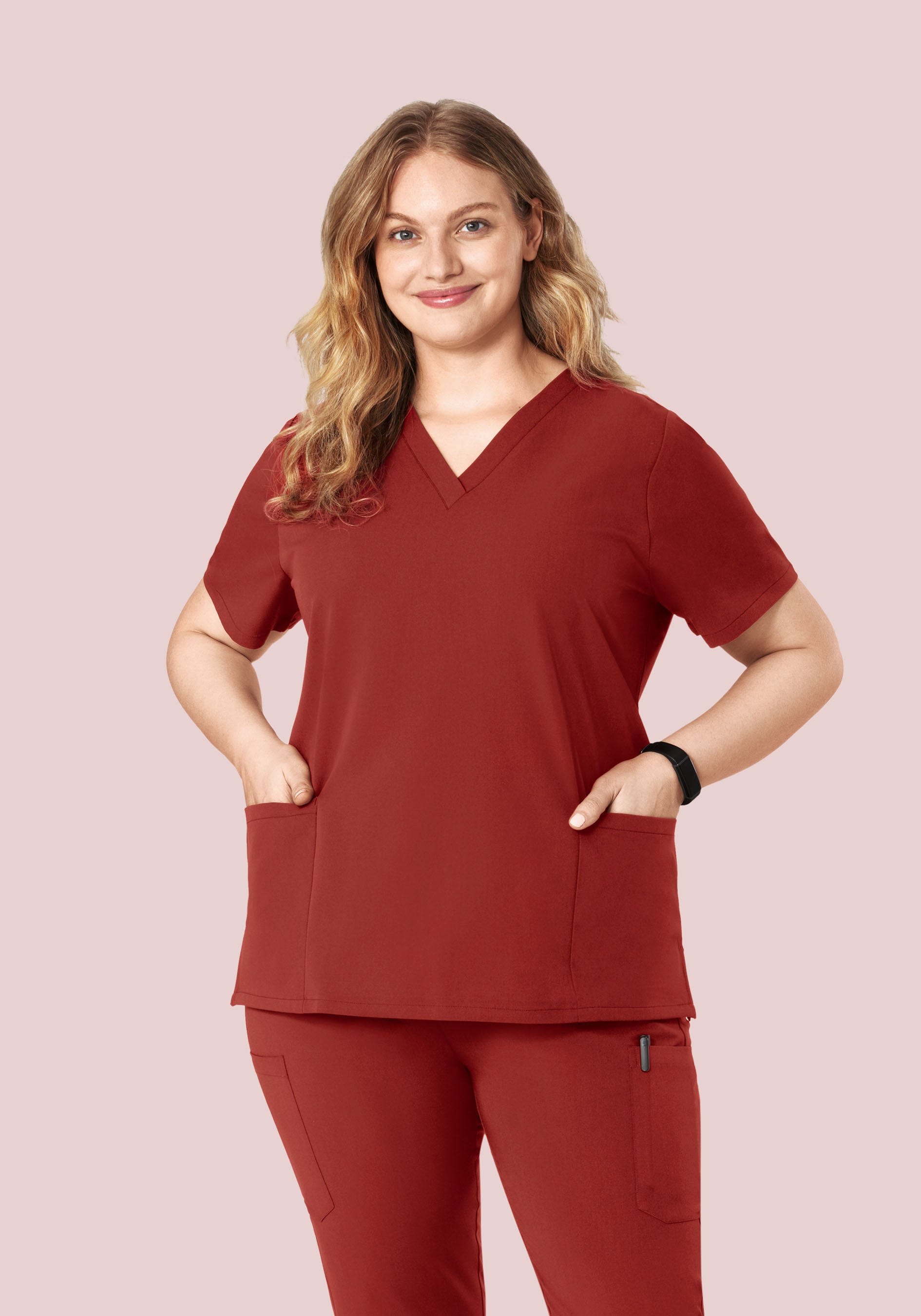 6 Pocket Top Rosewood