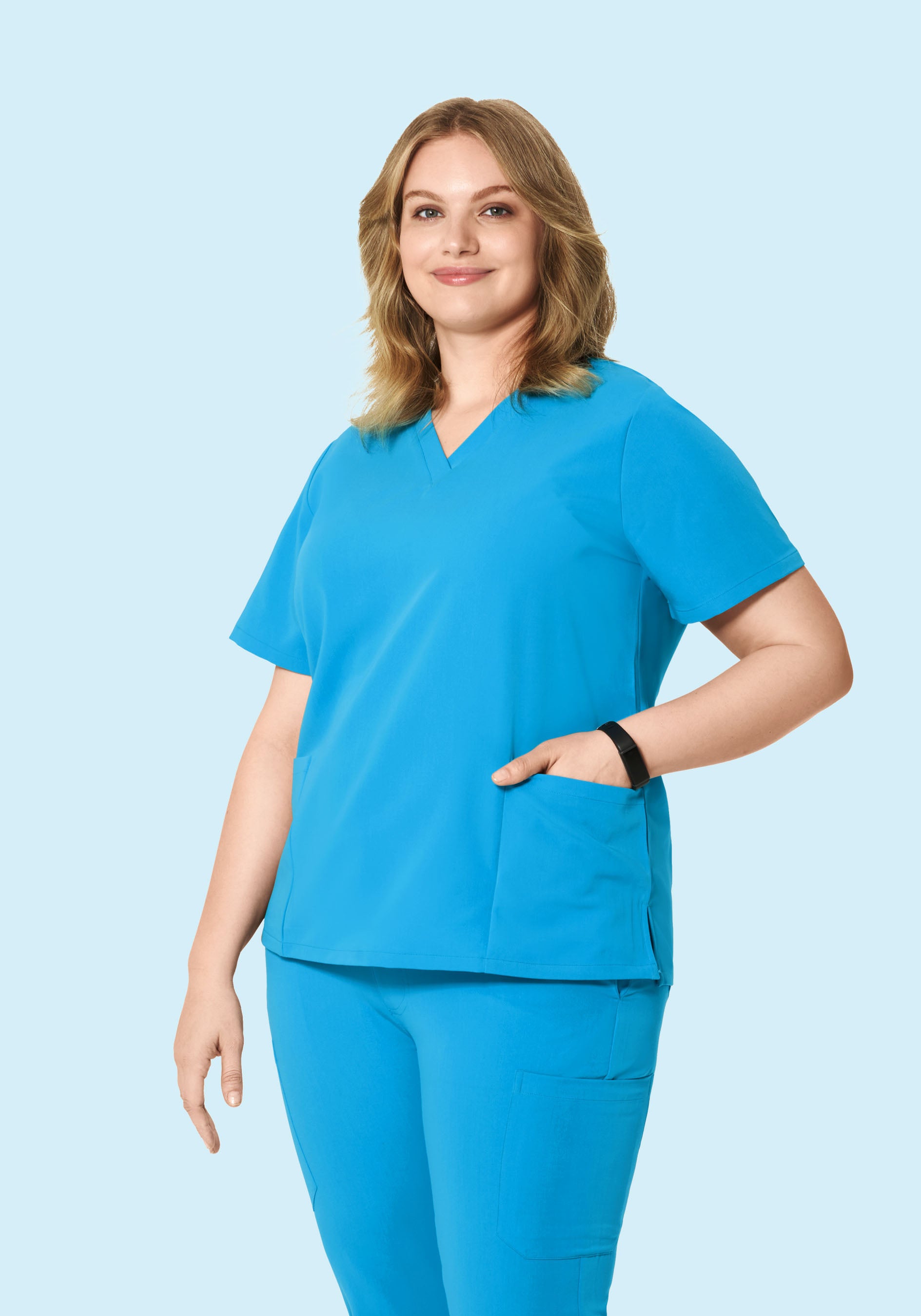 6 Pocket Top Horizon Blue