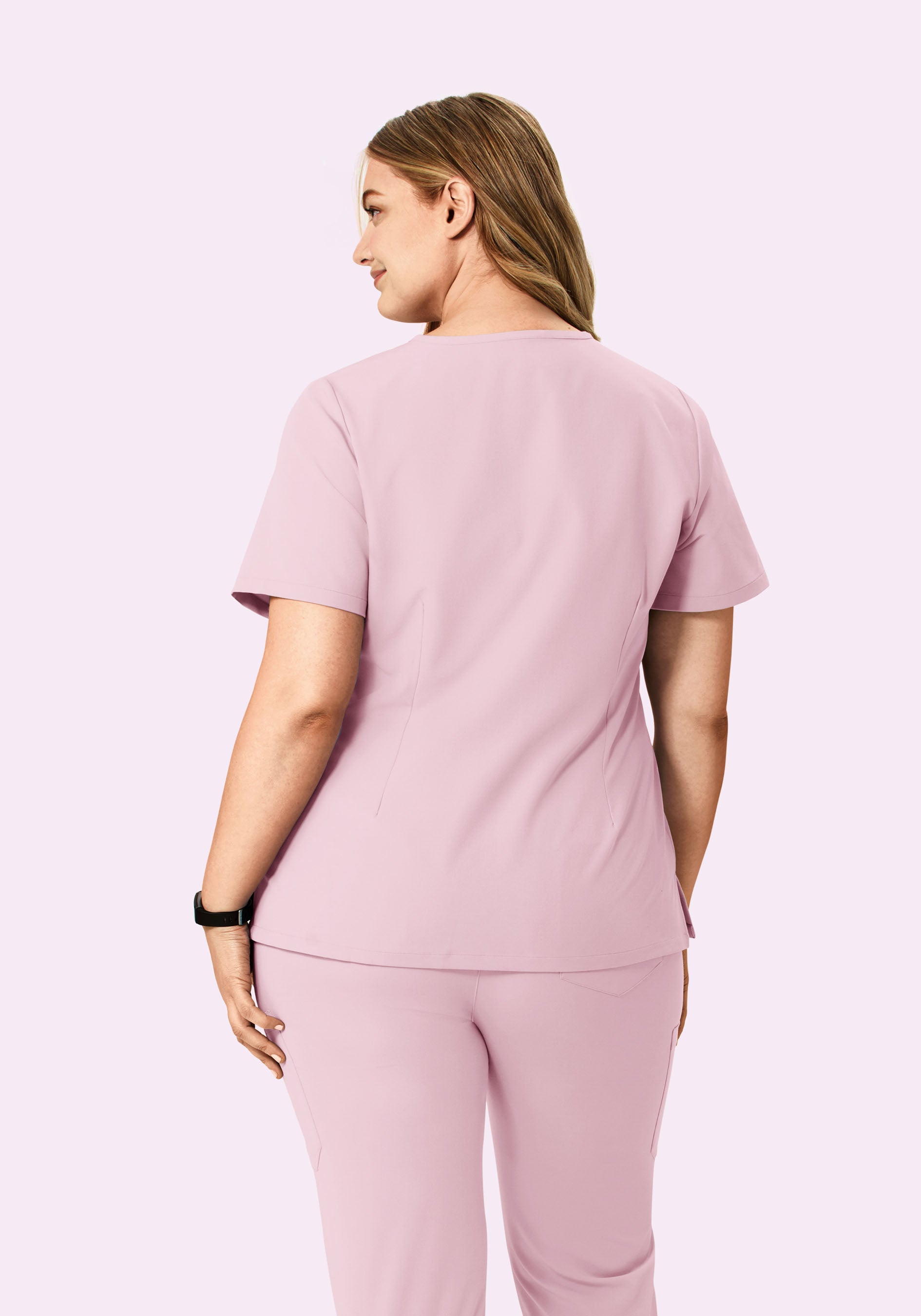 6 Pocket Top Pink Pearl