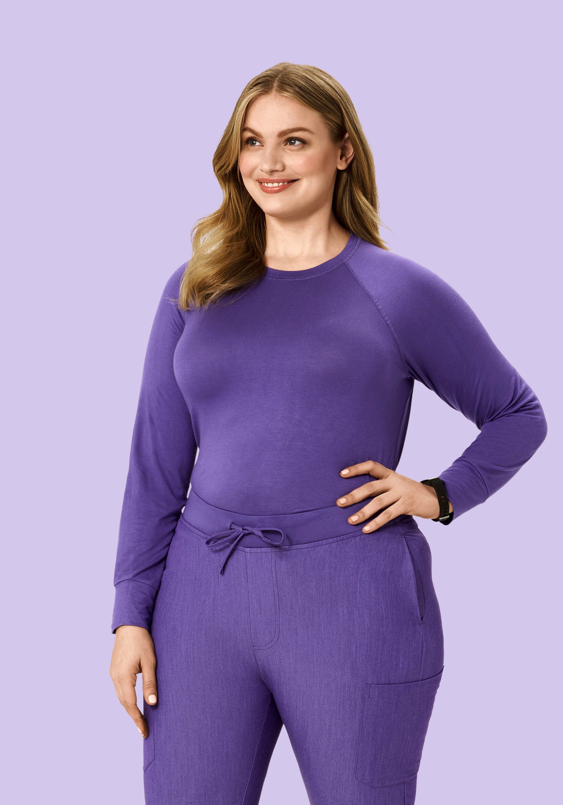 Women's Underscrubs Heather Grape