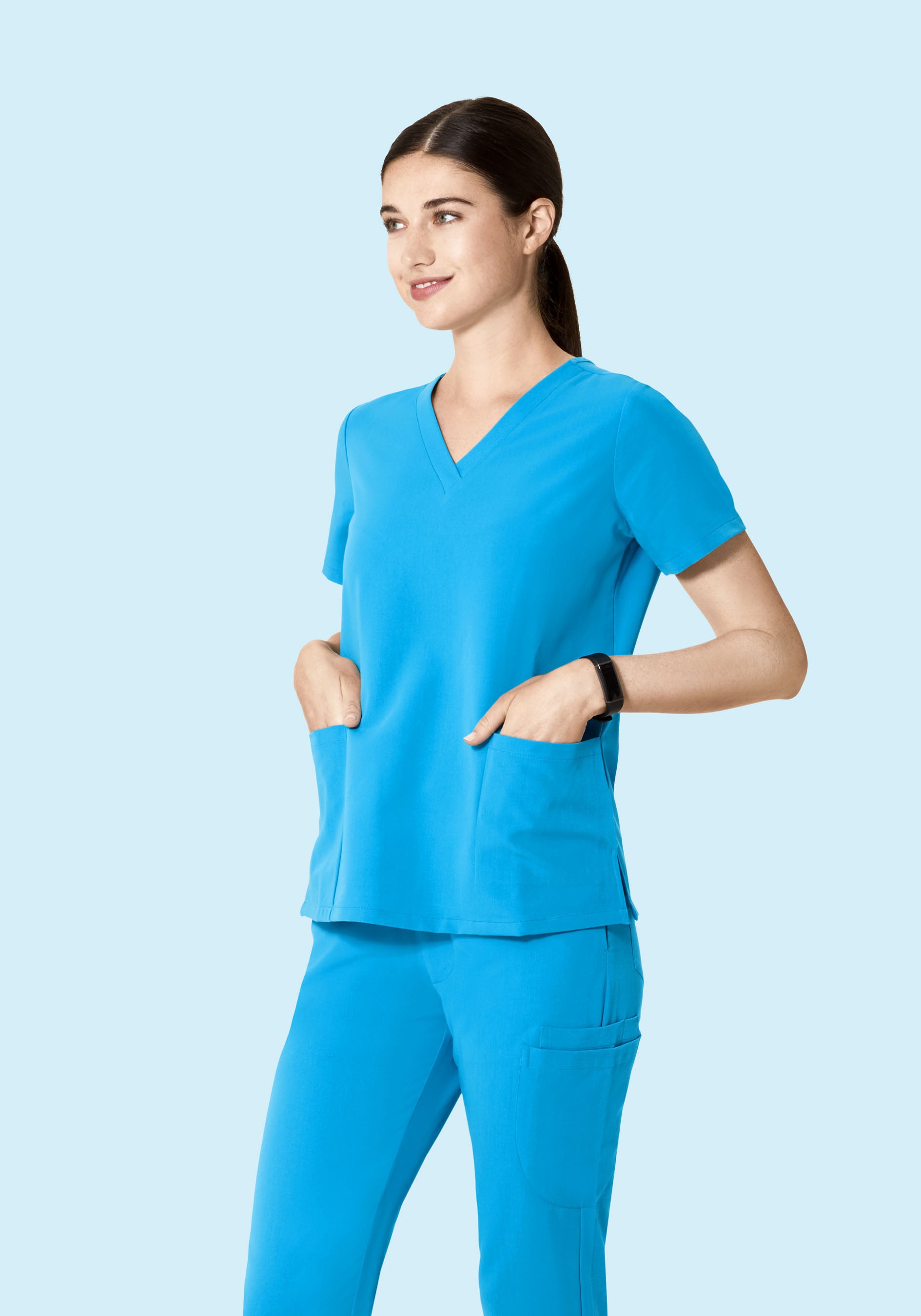 6 Pocket Top Horizon Blue