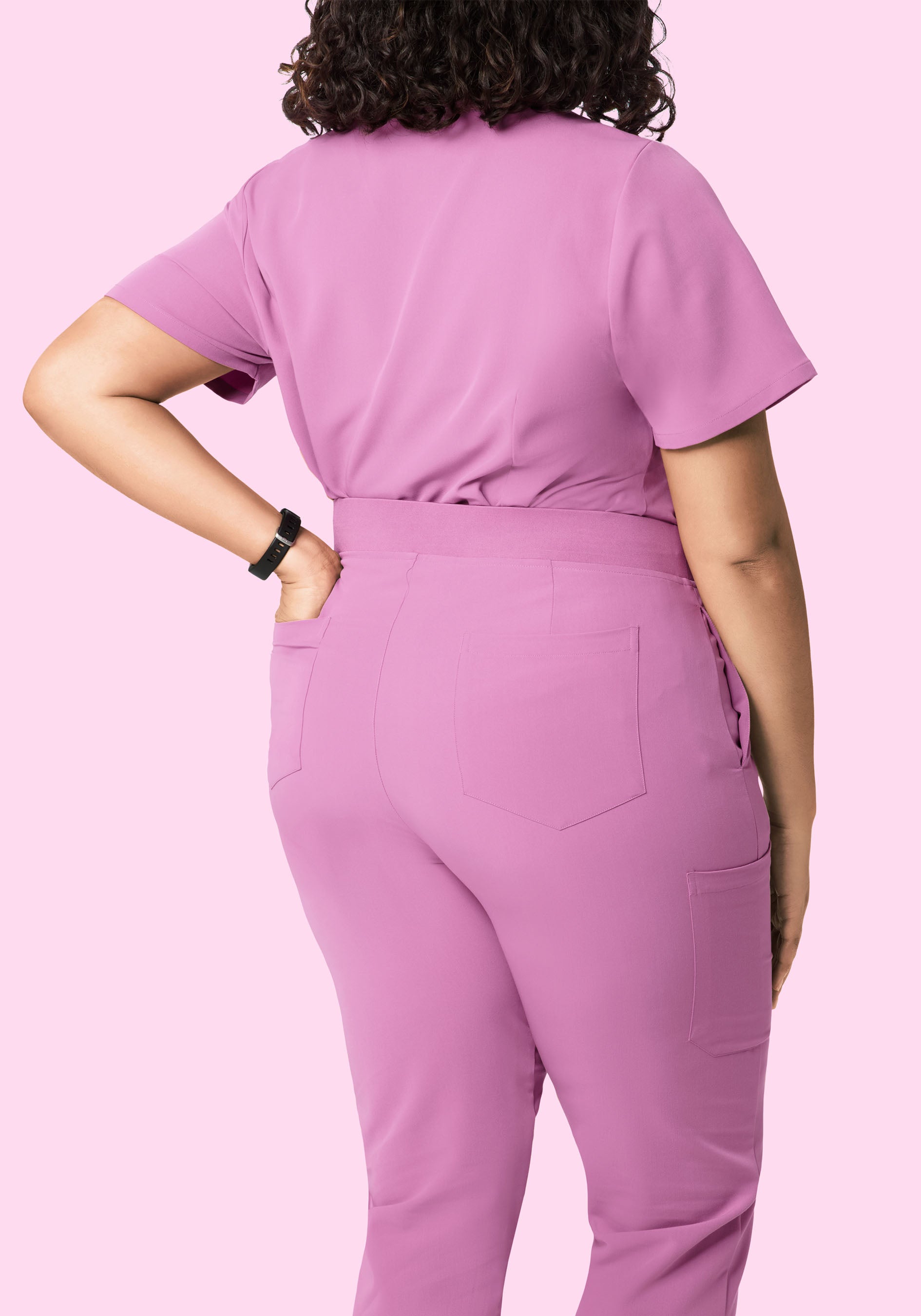 High Waisted Joggers Mulberry