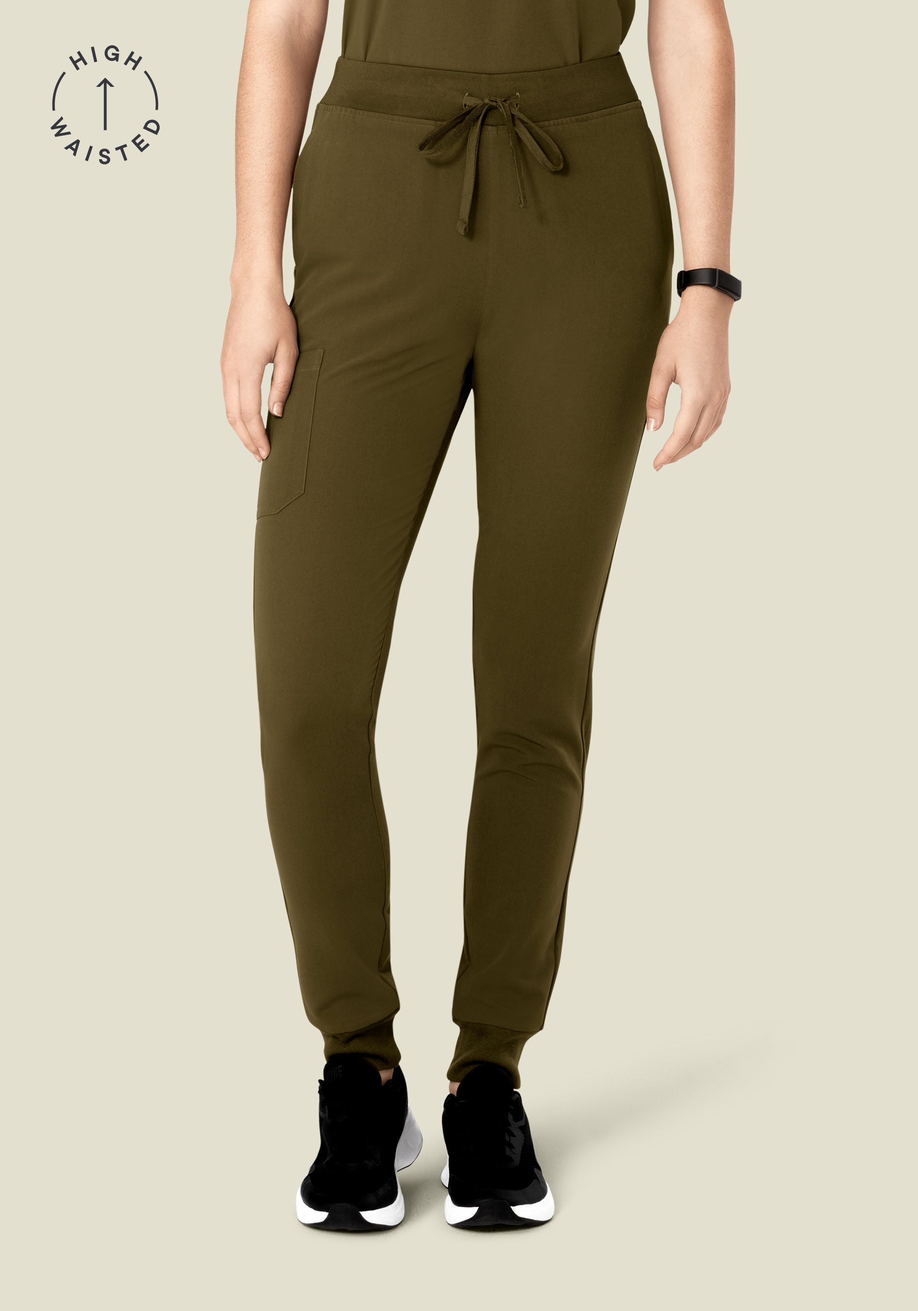 High Waisted Joggers Manzanilla