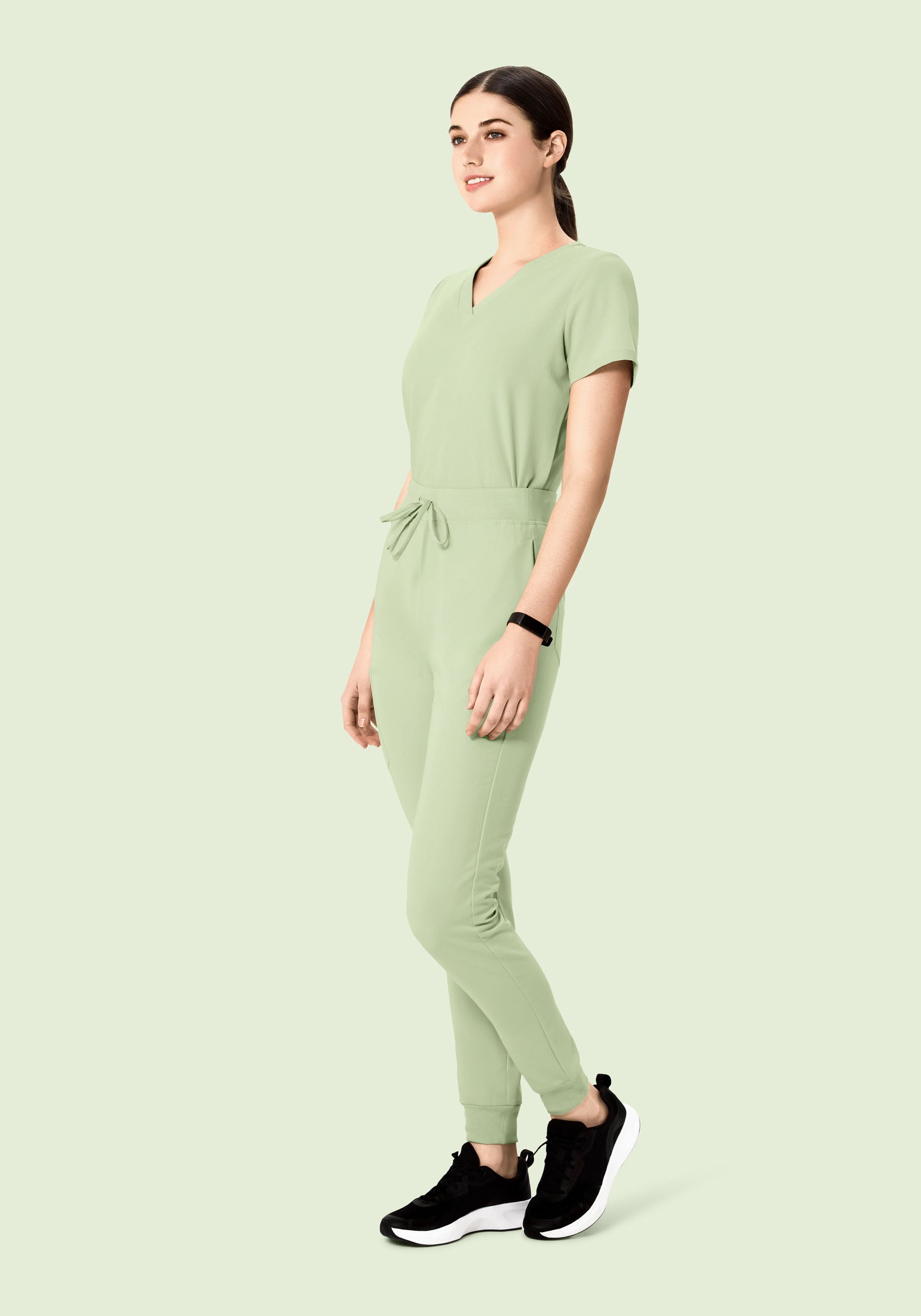 High Waisted Joggers Matcha