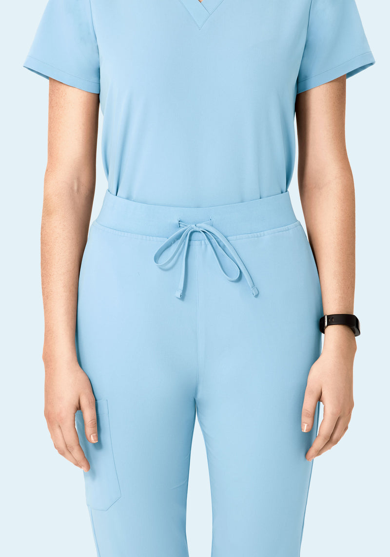 High Waisted Joggers Nordic Blue