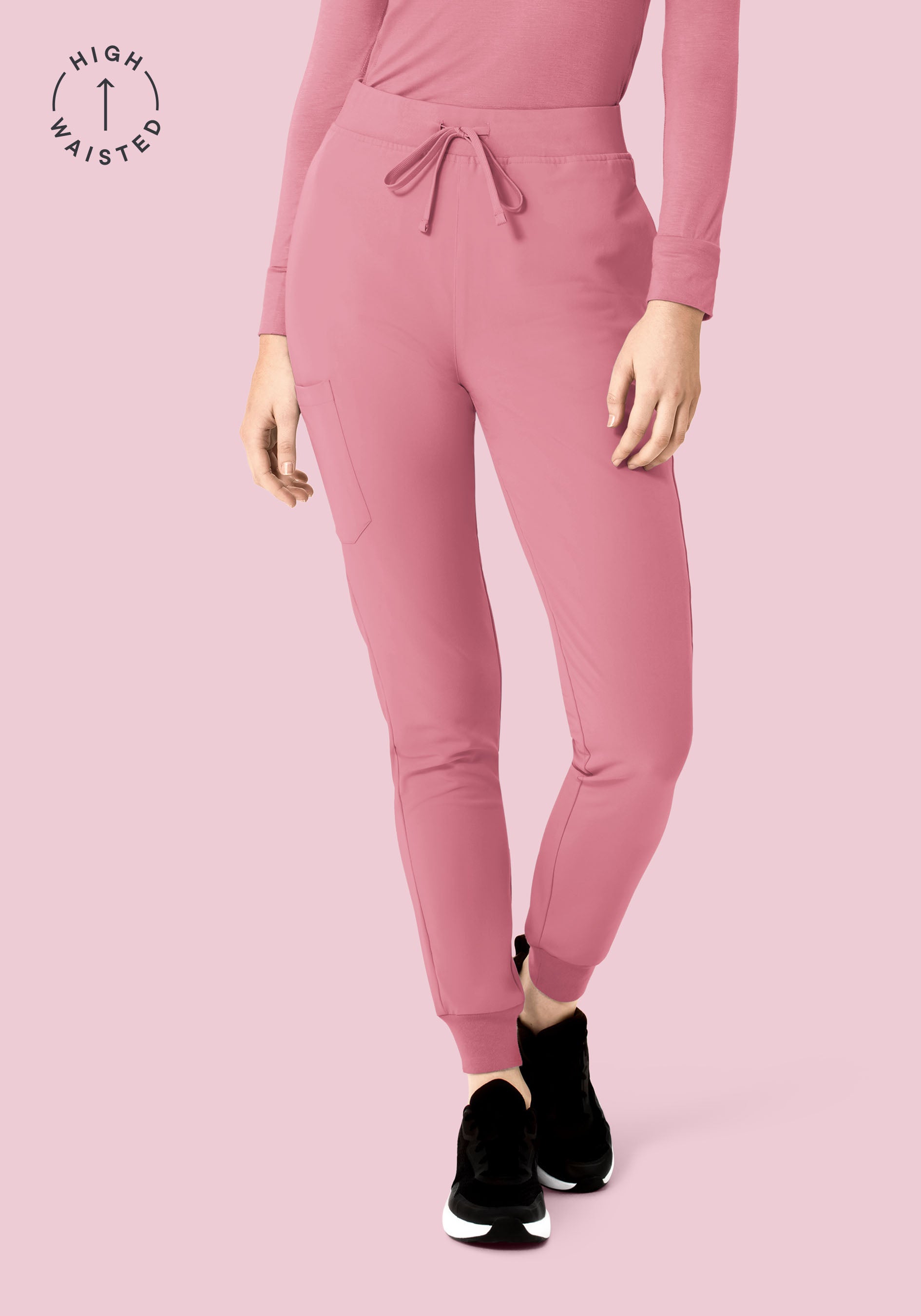 High Waisted Joggers Rosé