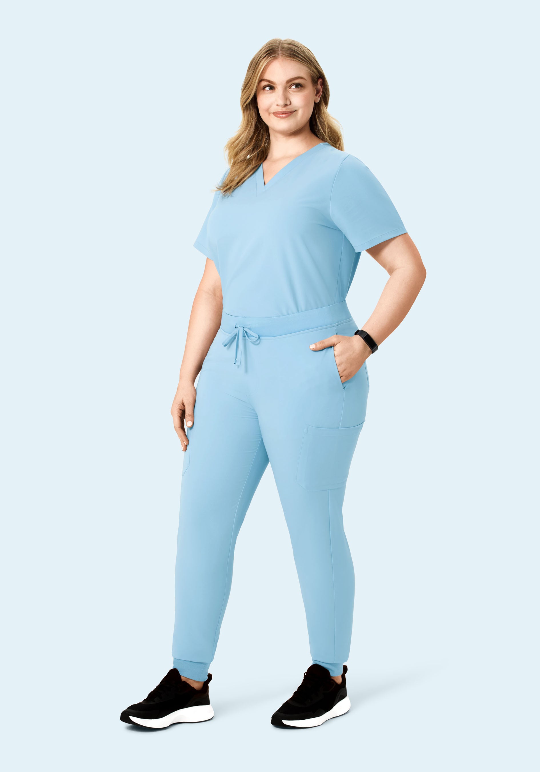 6 Pocket Top Nordic Blue