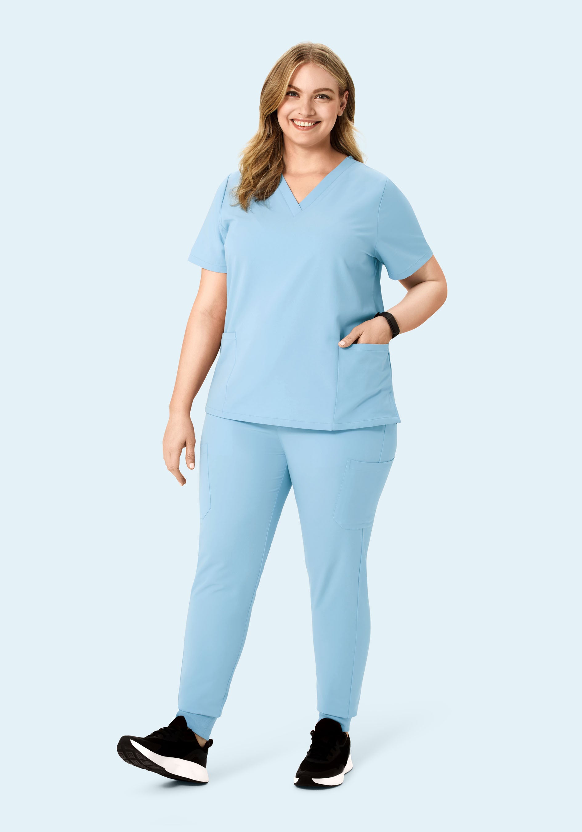 6 Pocket Top Nordic Blue