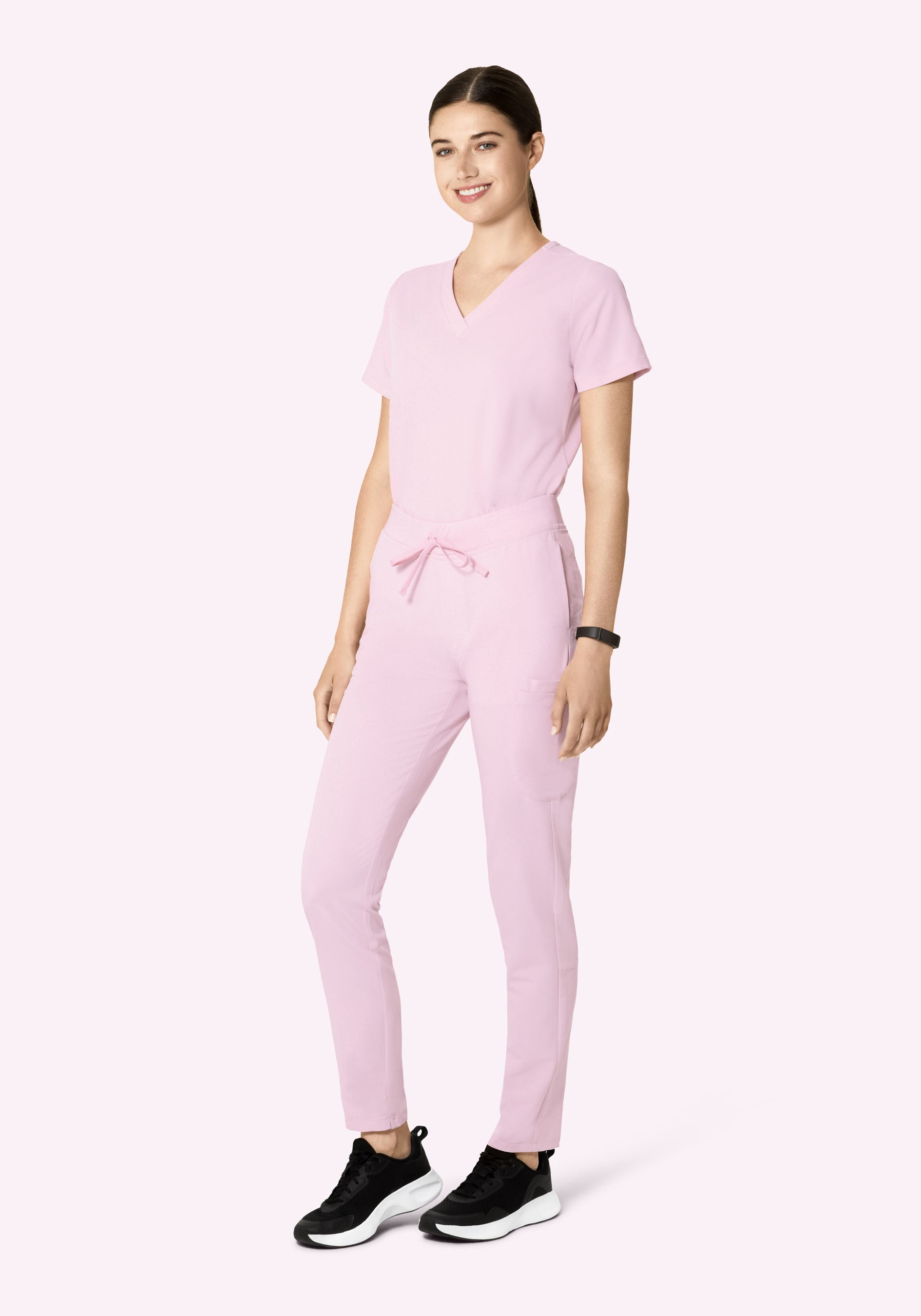 6 Pocket Slim Pants Misty Rose