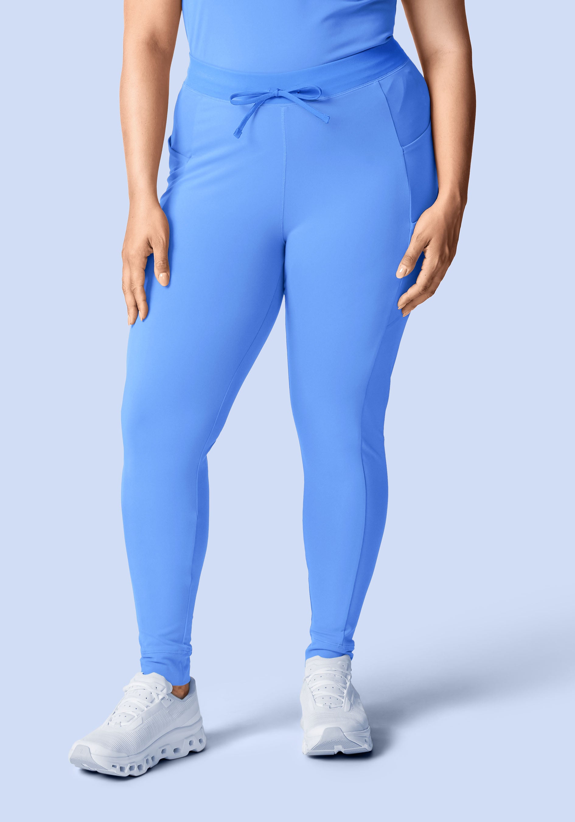 Soft Stretch Joggers Ceil Blue