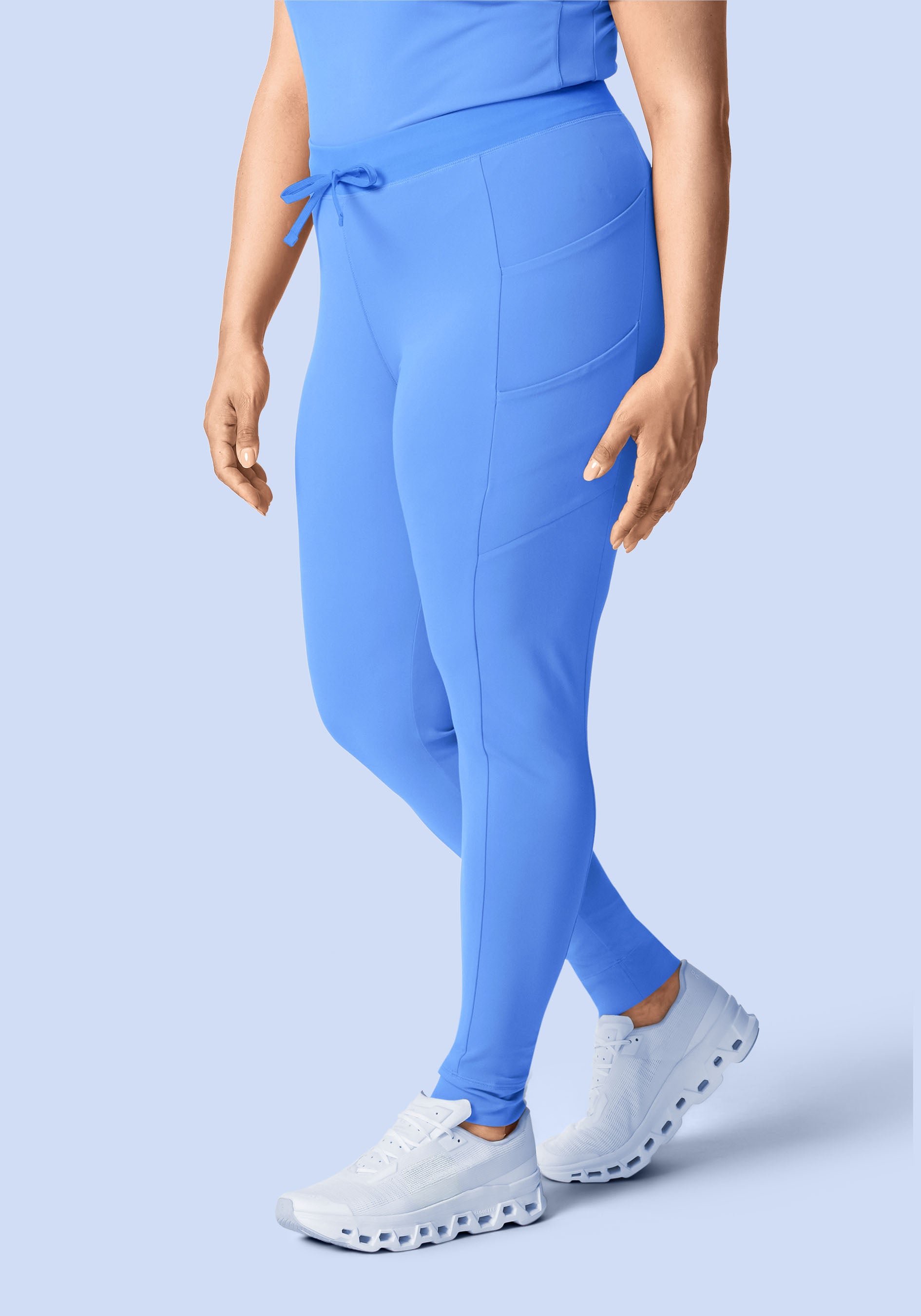 Soft Stretch Joggers Ceil Blue