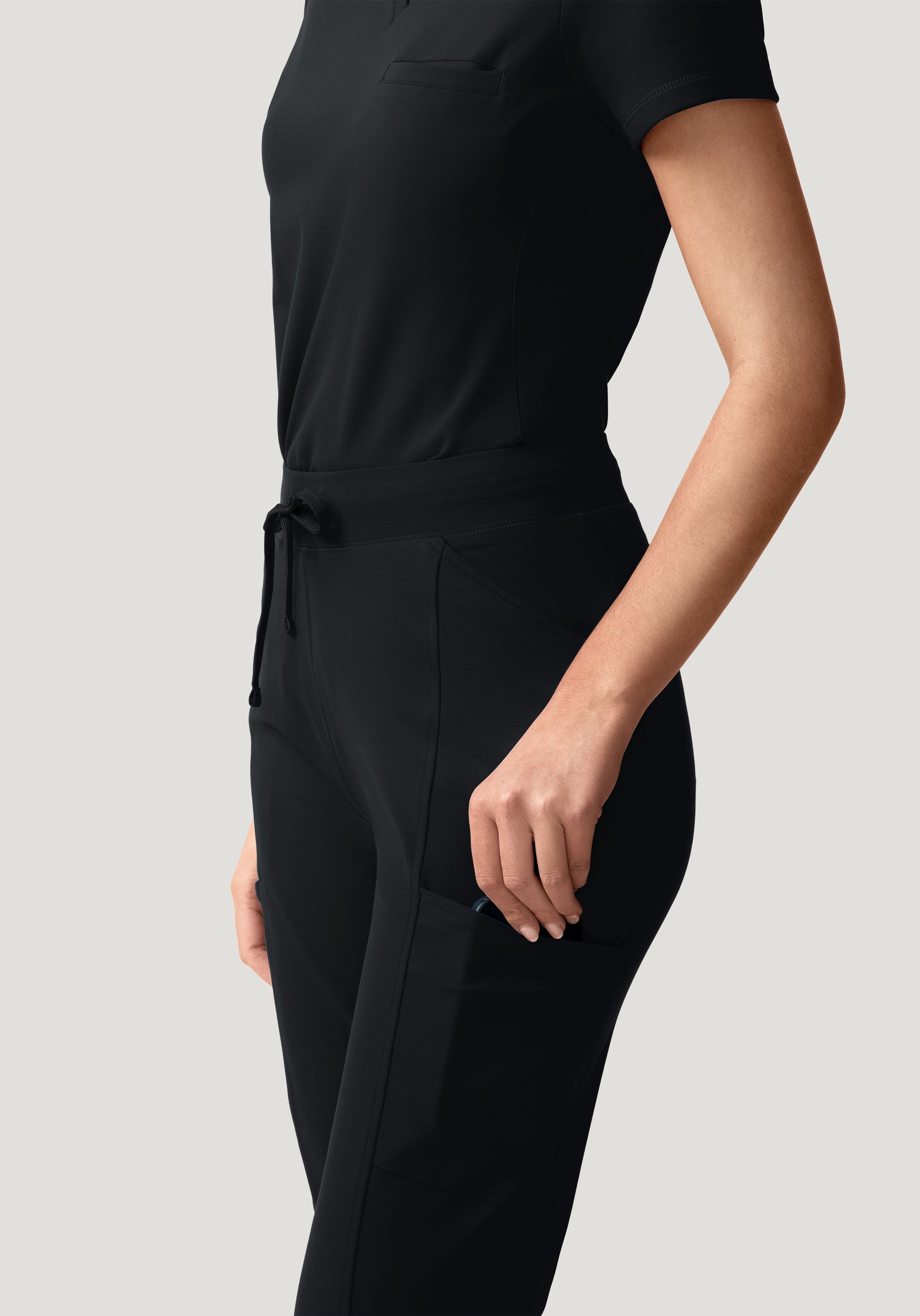 Soft Stretch Straight Leg Black