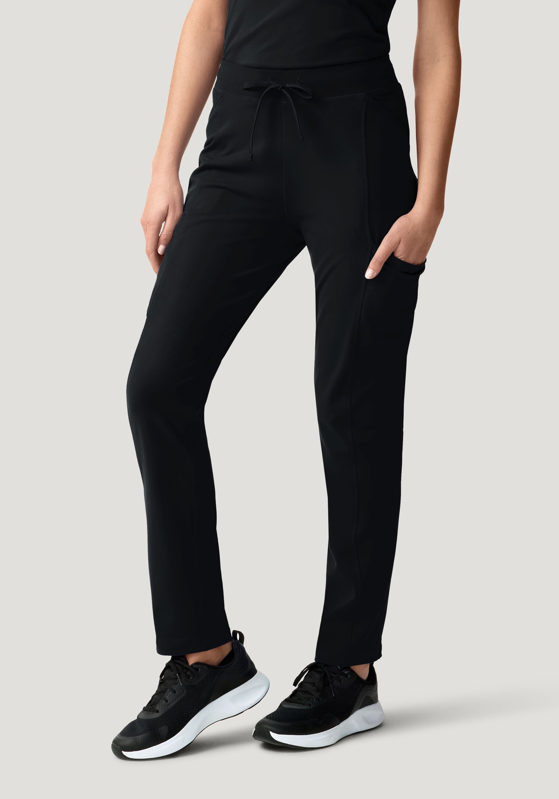 Soft Stretch Straight Leg Black