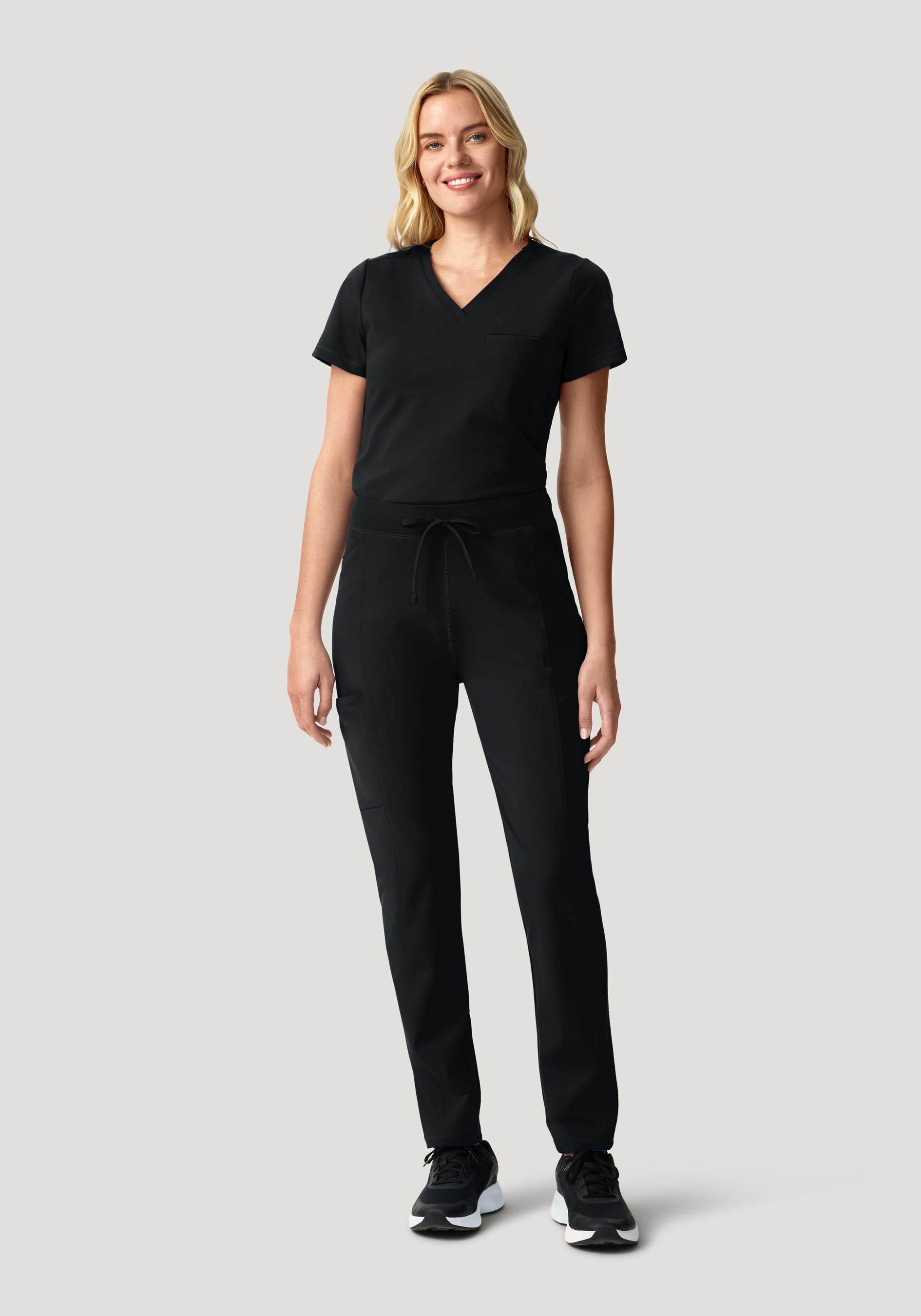 Soft Stretch Straight Leg Black