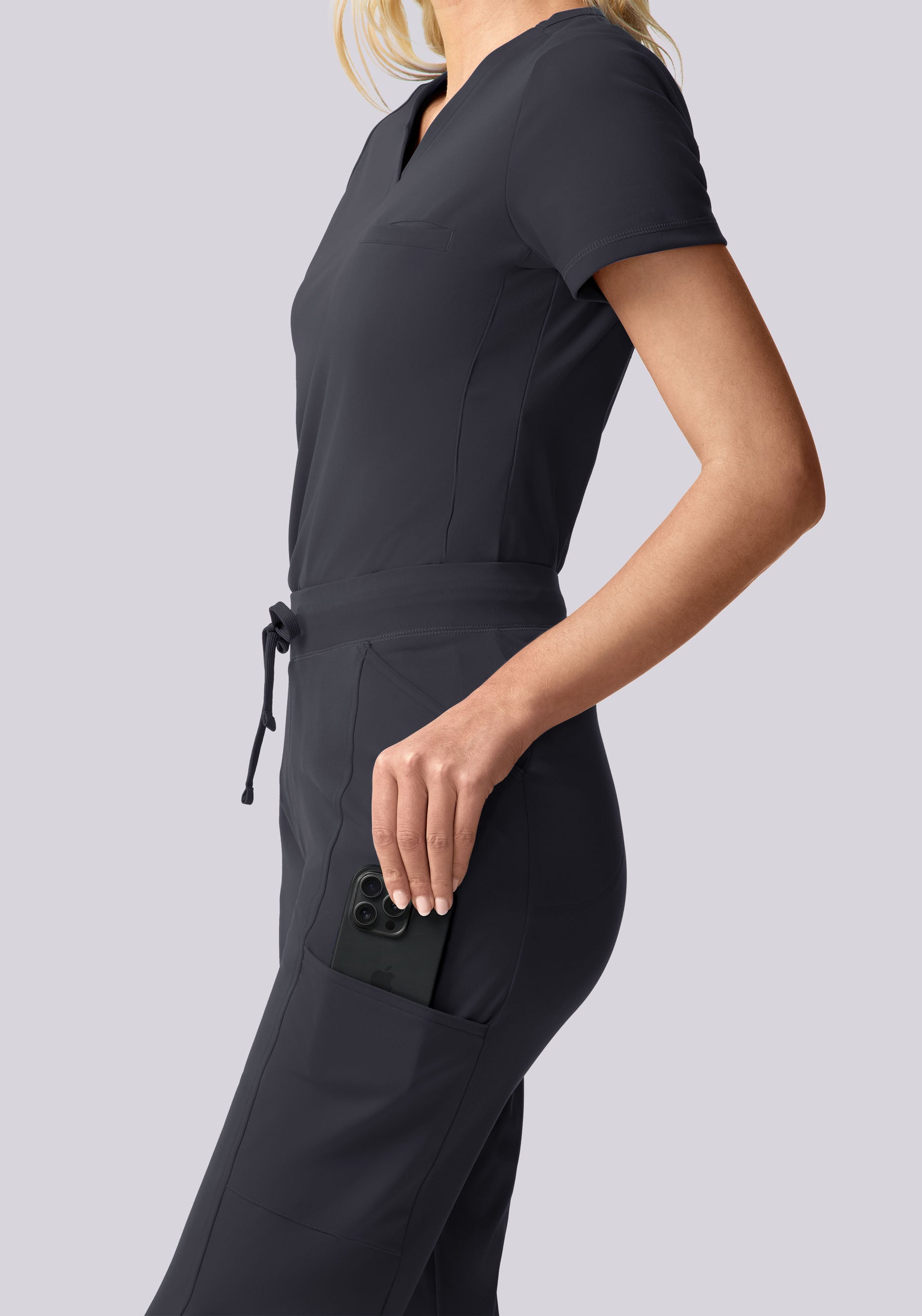 Soft Stretch Straight Leg Pewter