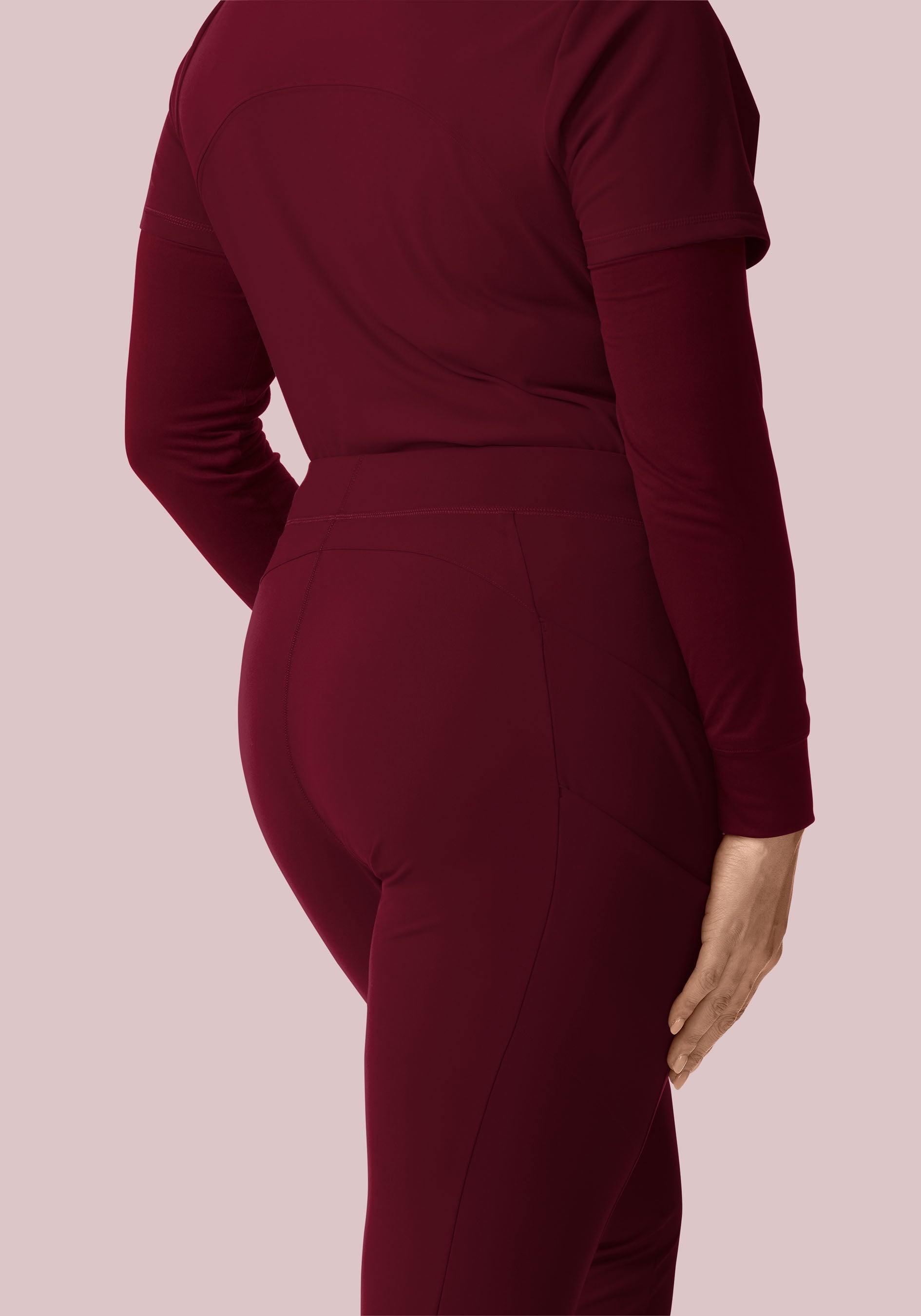 Soft Stretch Joggers Wine