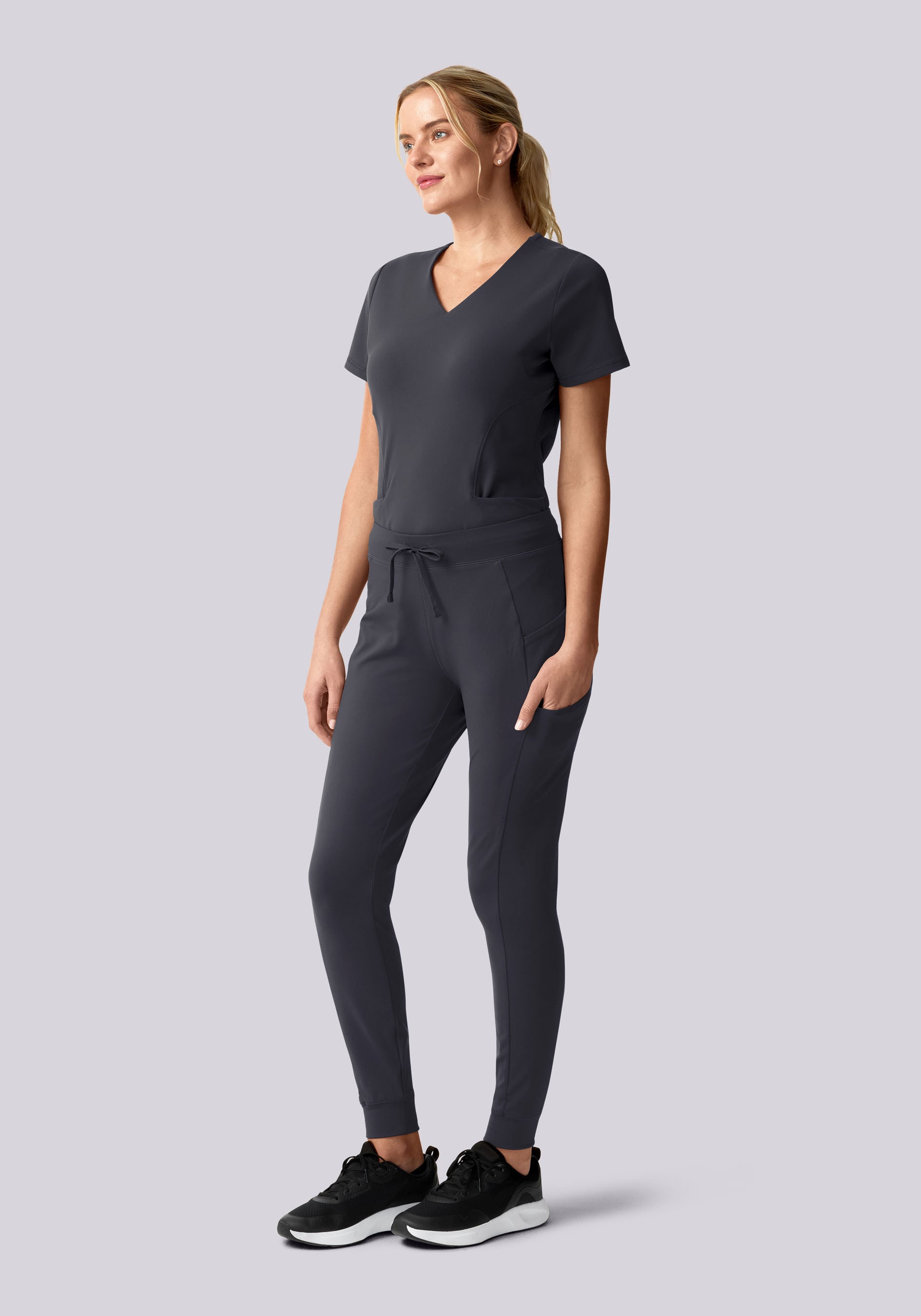 Soft Stretch Joggers Pewter