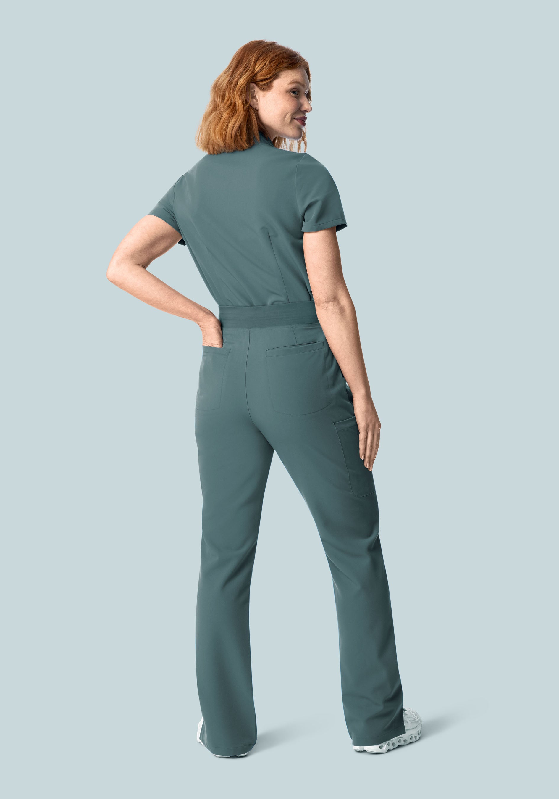 11 Pocket High Waisted Cargos Stormy Sky