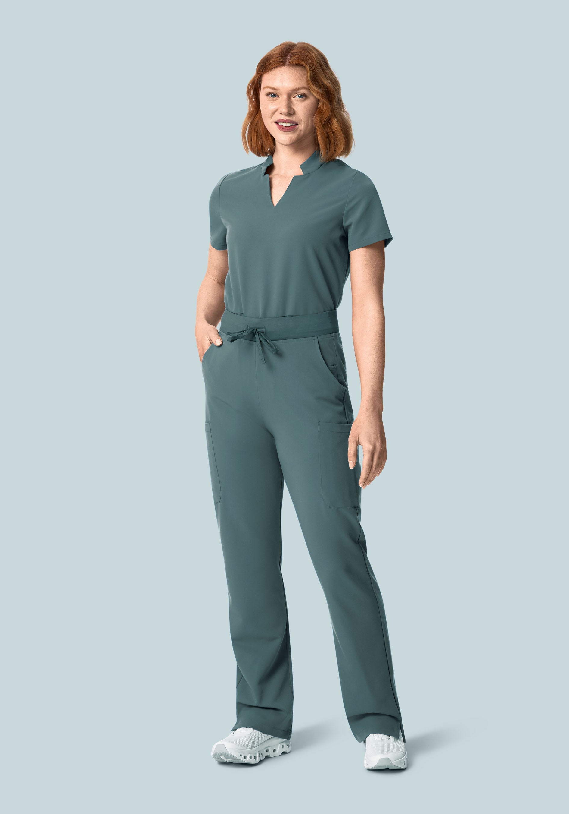 11 Pocket High Waisted Cargos Stormy Sky