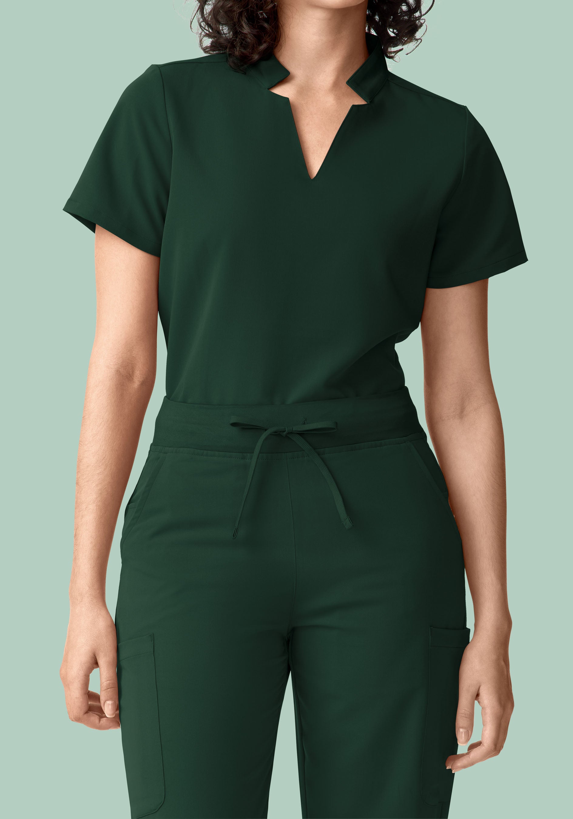 11 Pocket High Waisted Cargos Midnight Green