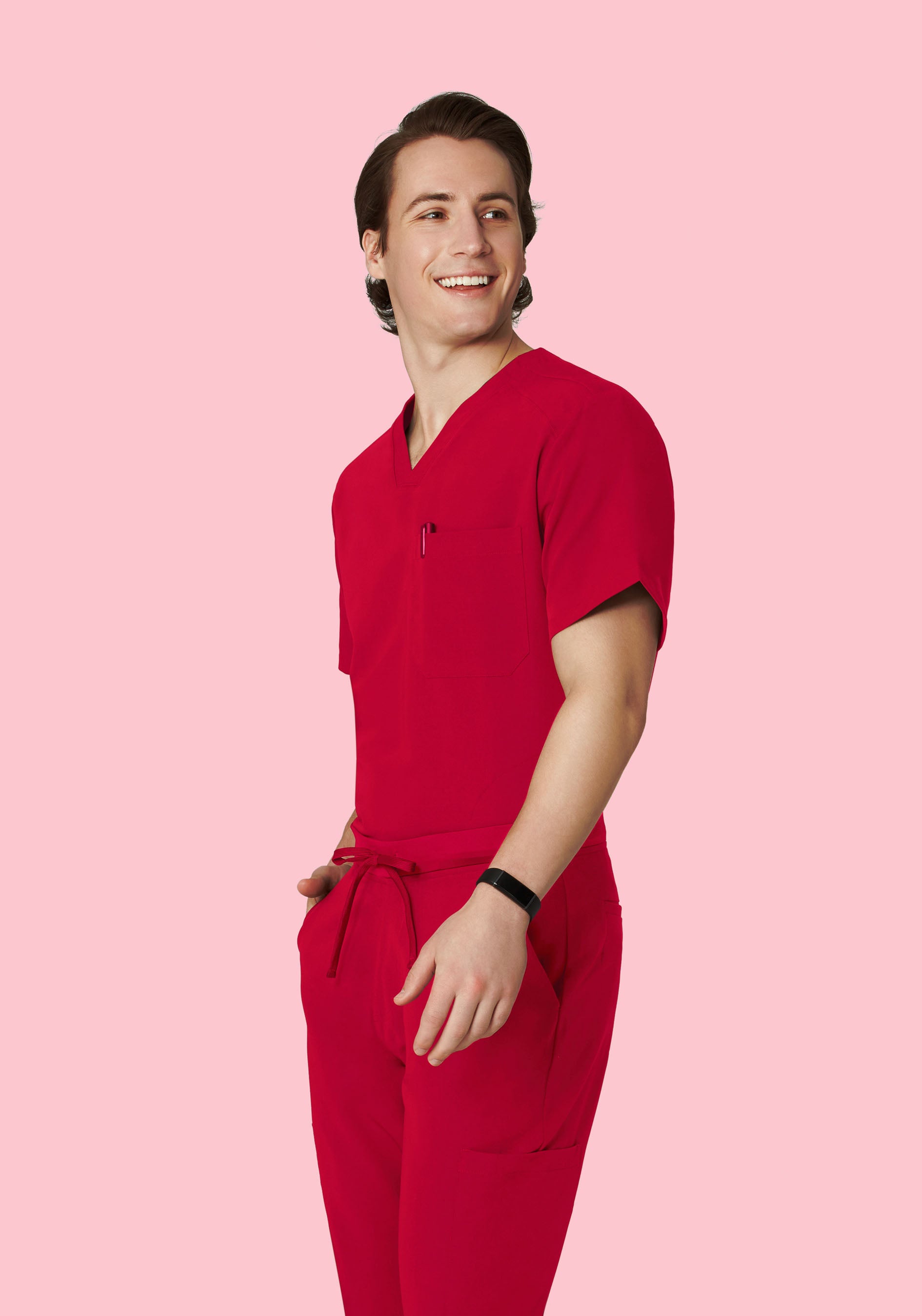 Three Pocket Top Crimson