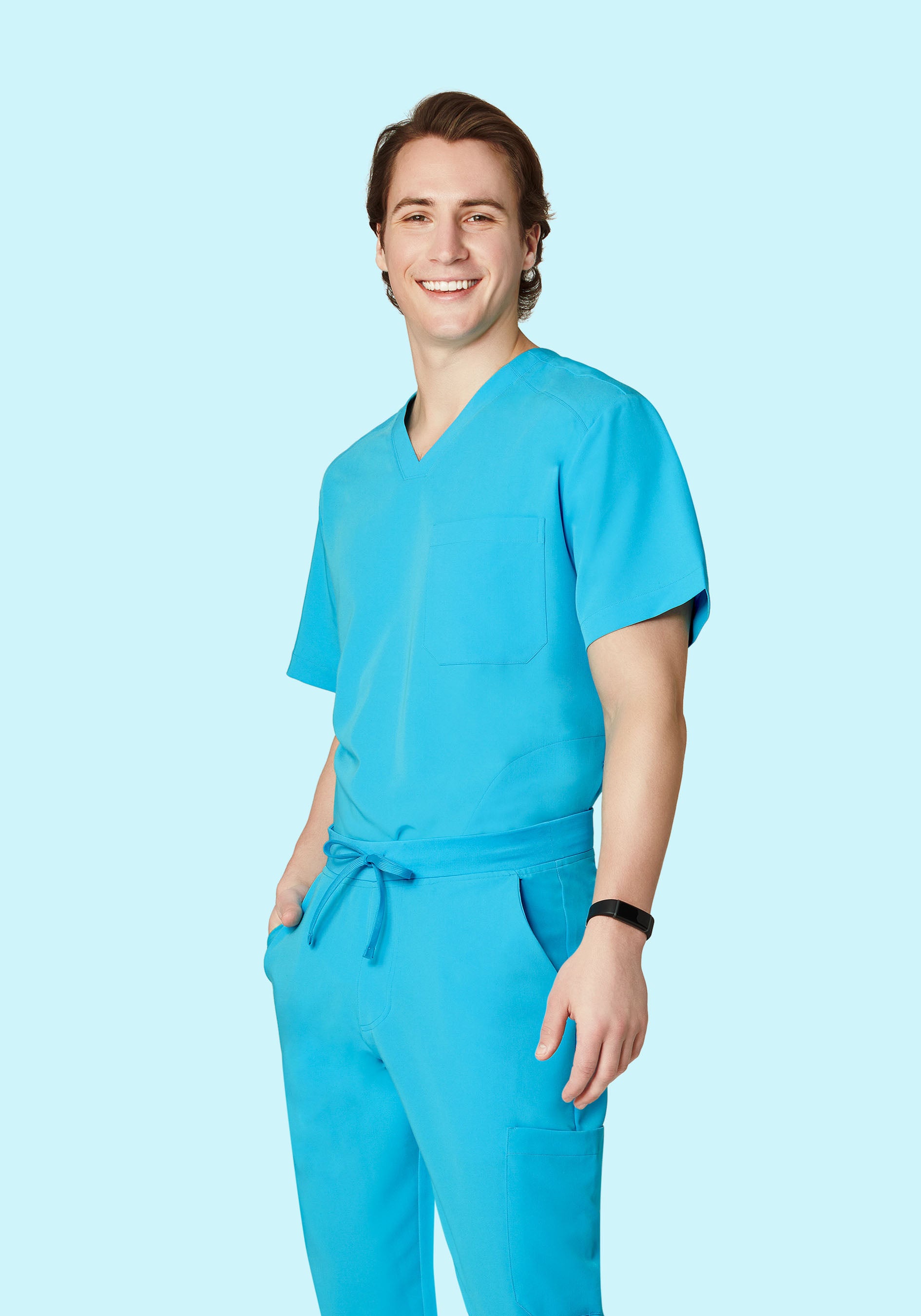 Three Pocket Top Pacific Blue