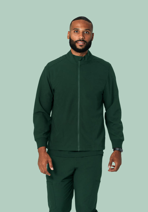 Men's Modern Scrub Jacket Midnight Green