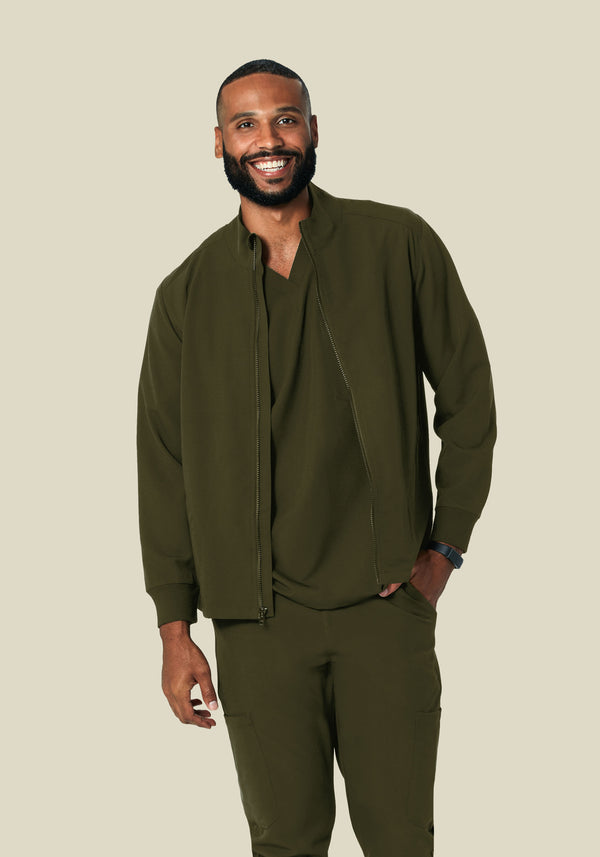 Men's Modern Scrub Jacket Olive