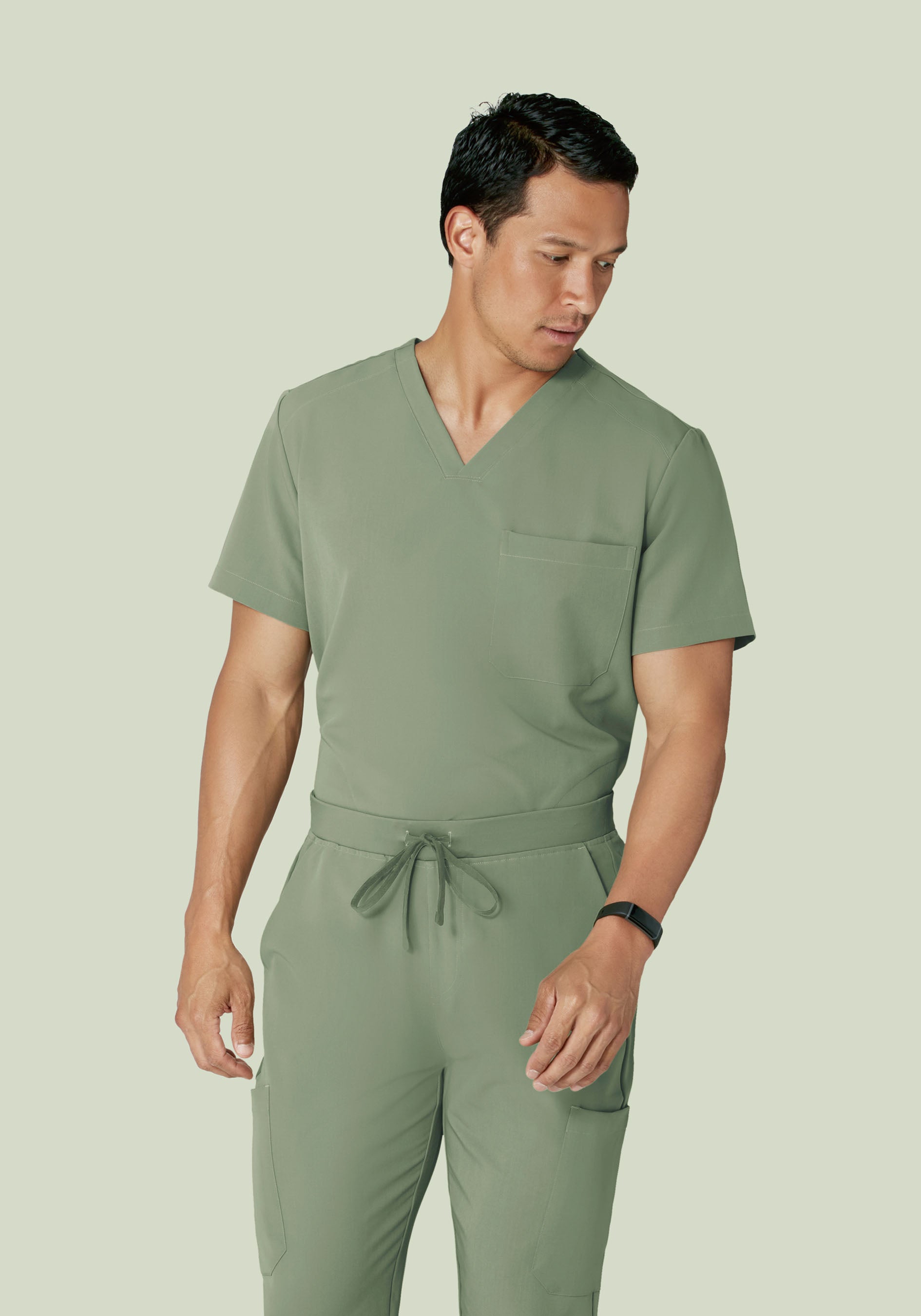 Three Pocket Top Cool Sage