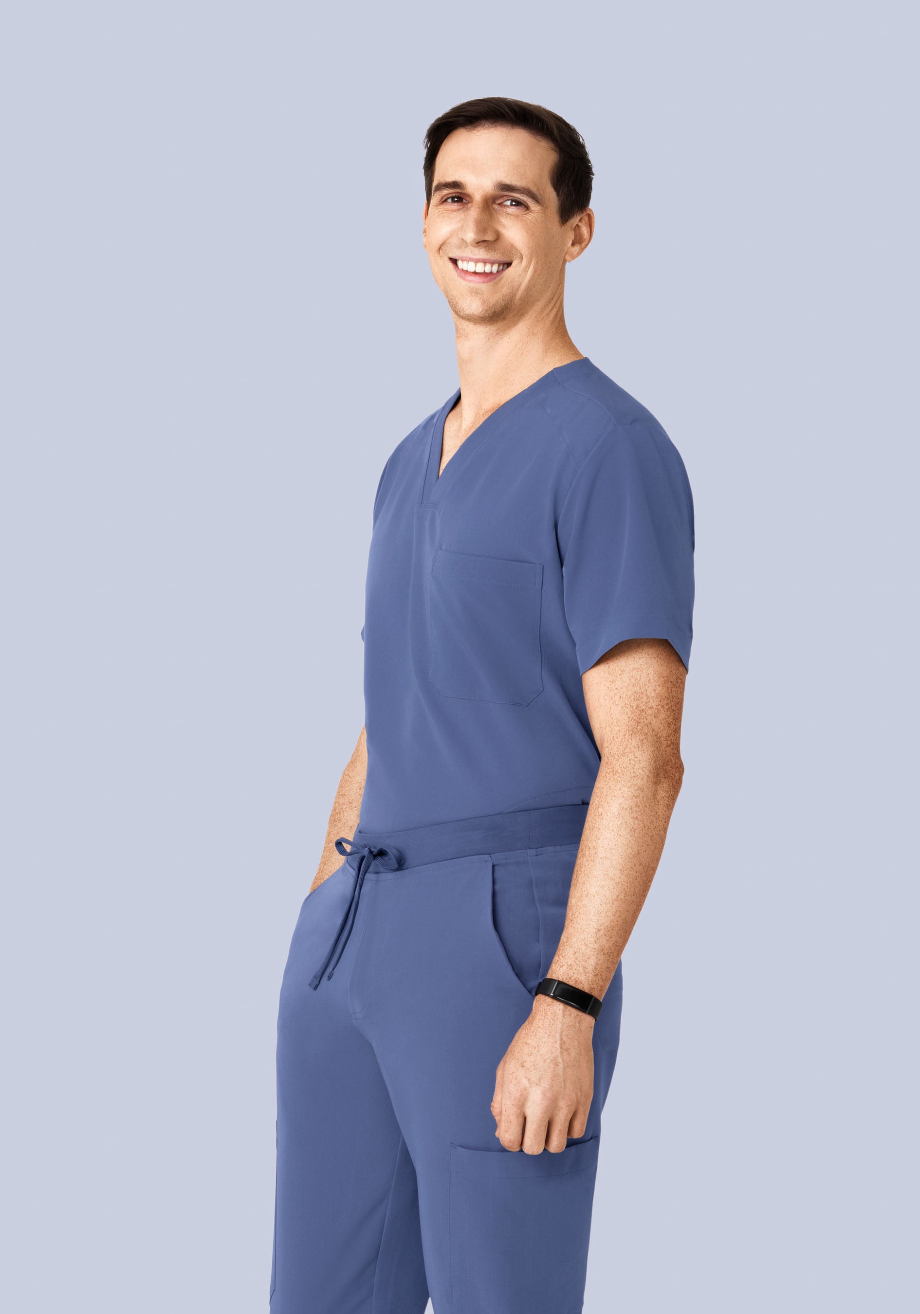 Three Pocket Top Deep Periwinkle