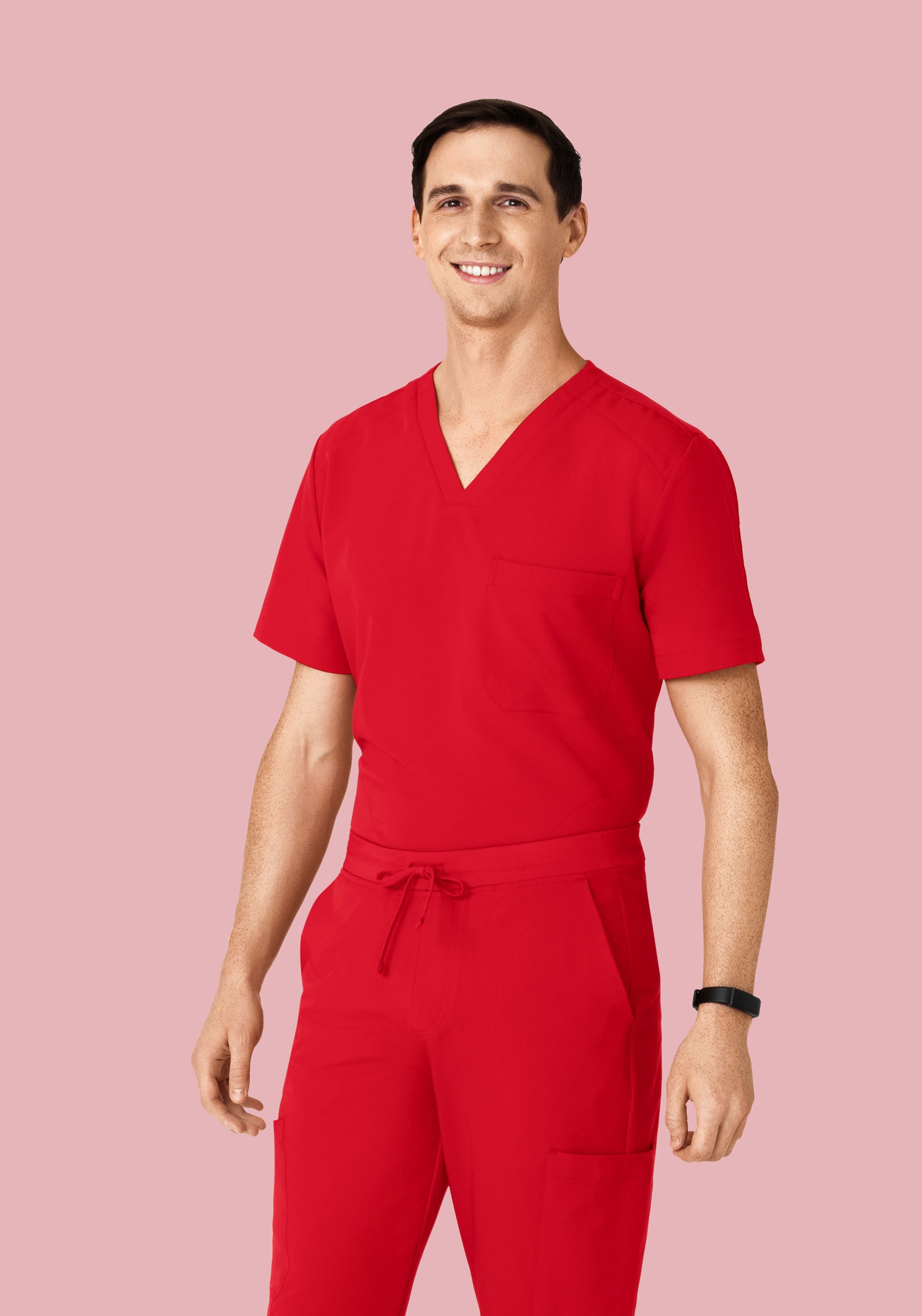 Three Pocket Top Poppy Red