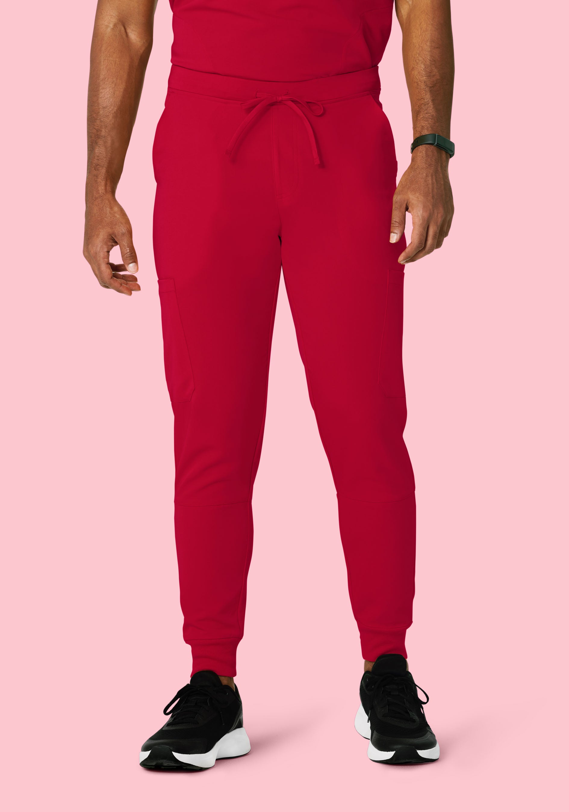 7 Pocket Joggers Crimson