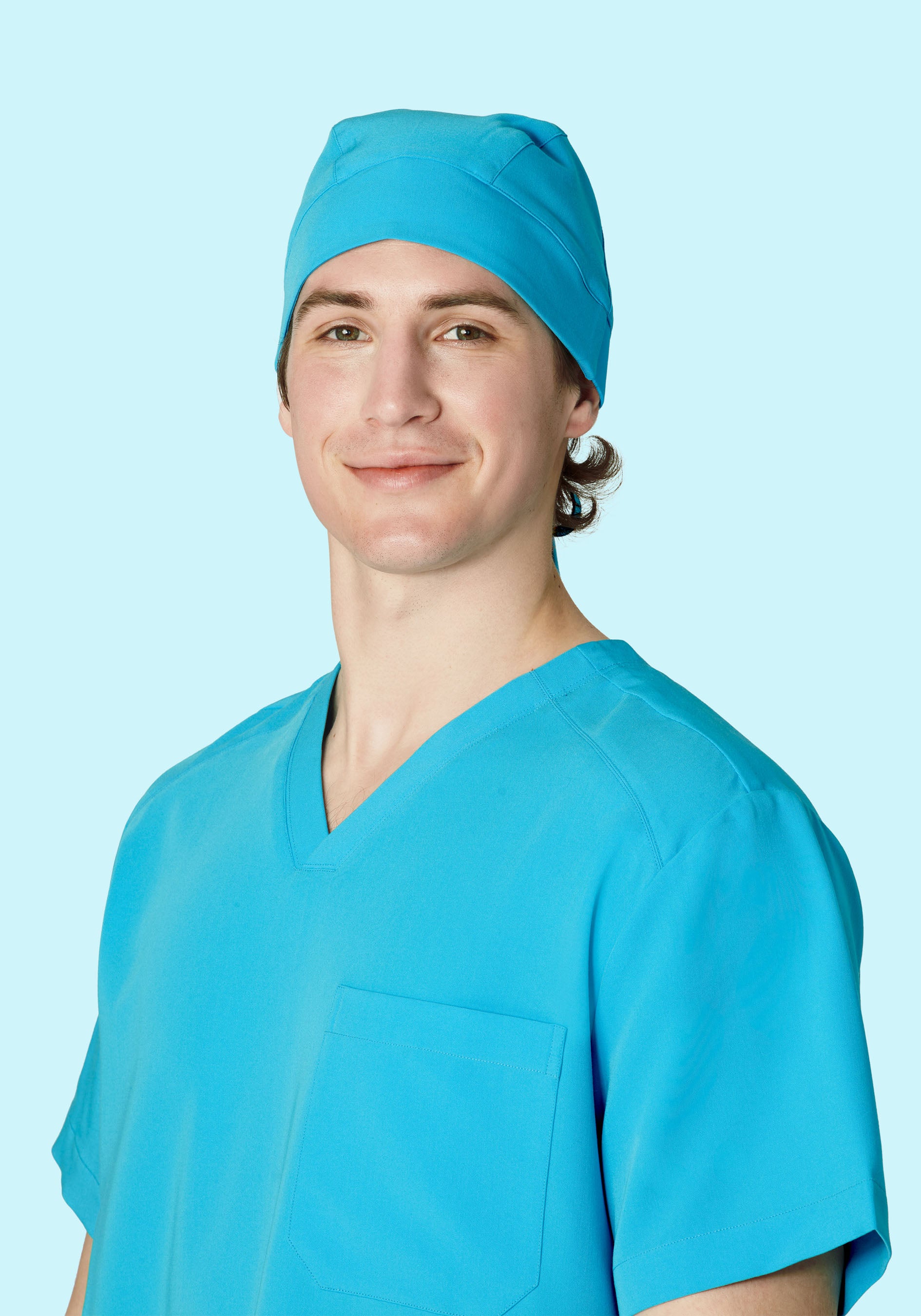 Contemporary Scrub Cap Pacific Blue