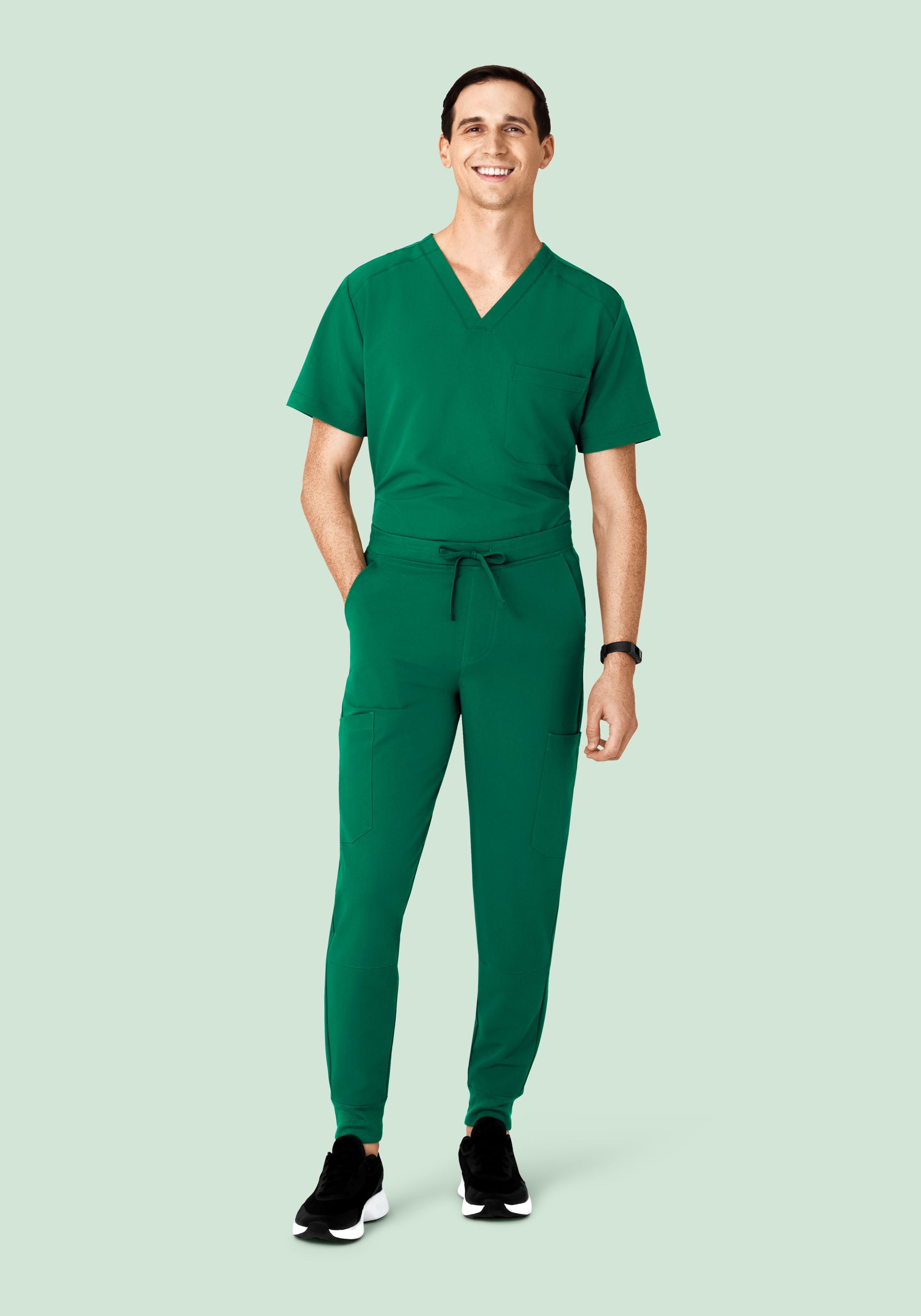 7 Pocket Joggers Envy Green
